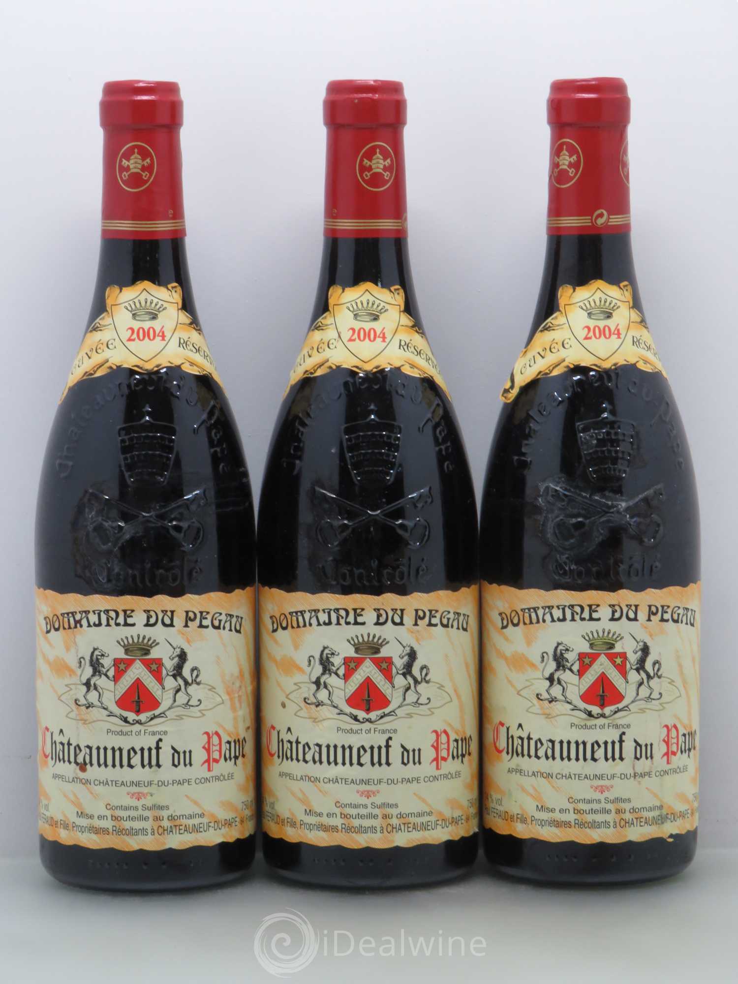 Châteauneuf-du-Pape Domaine du Pégau Cuvée Réservée Paul et Laurence Féraud 2004 - Lot de 3 bouteilles - 0