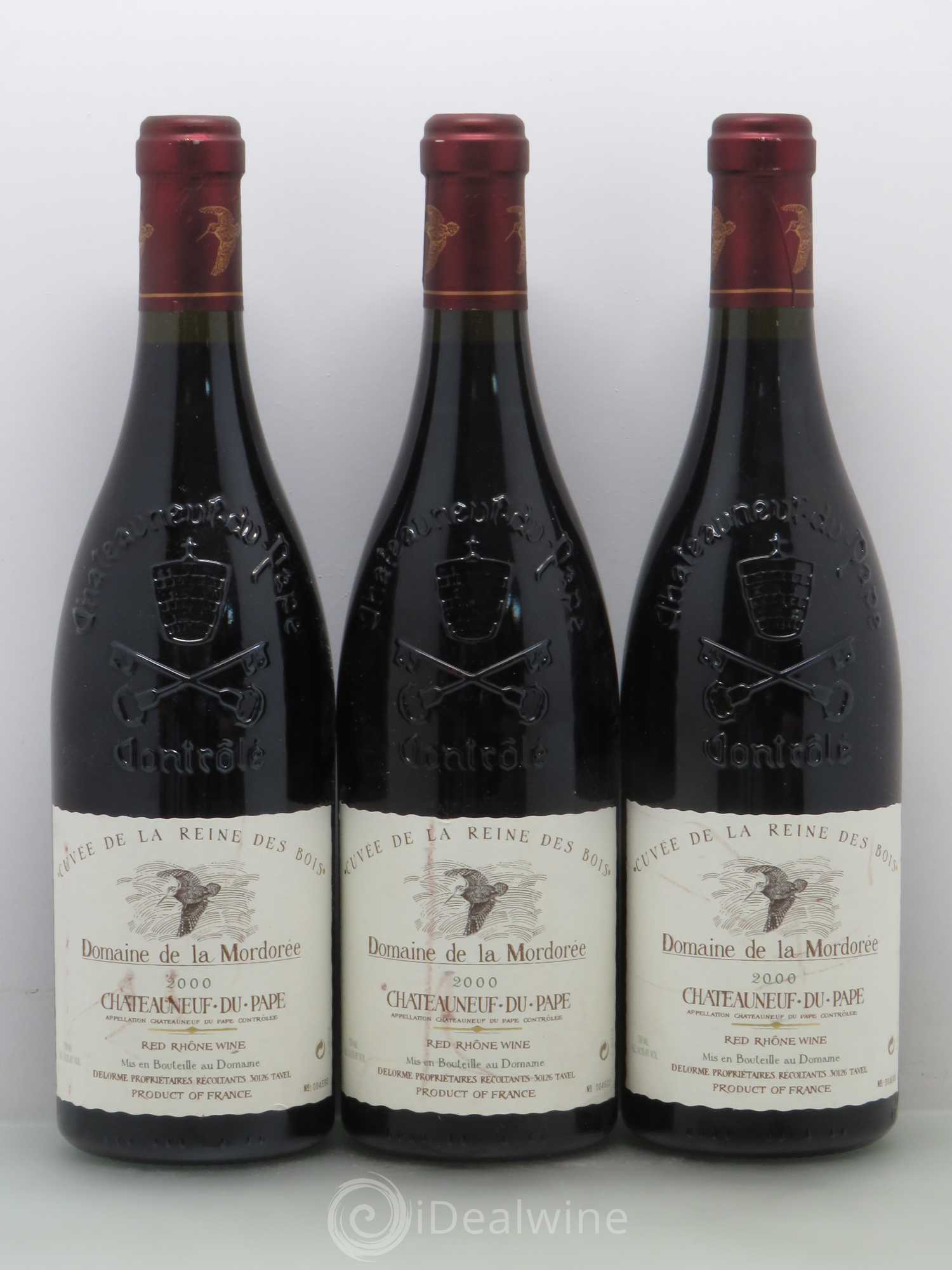 Châteauneuf-du-Pape  Cuvée de la Reine des Bois La Mordorée (Domaine de) 2000 - Lot de 6 bouteilles - 1
