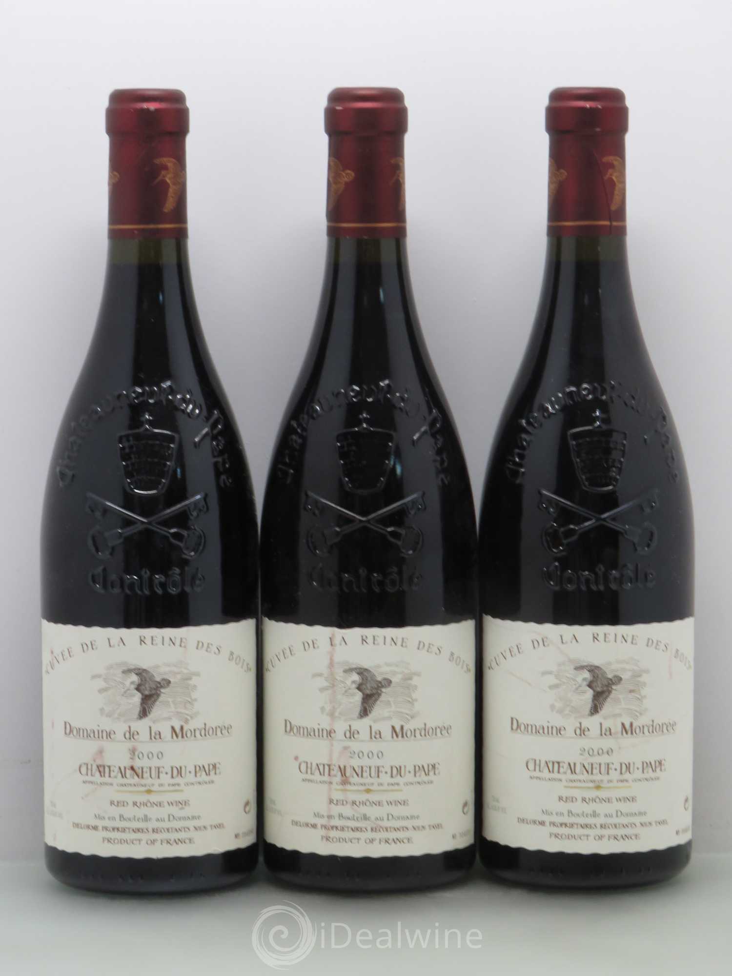 Châteauneuf-du-Pape  Cuvée de la Reine des Bois La Mordorée (Domaine de) 2000 - Lot de 6 bouteilles - 2