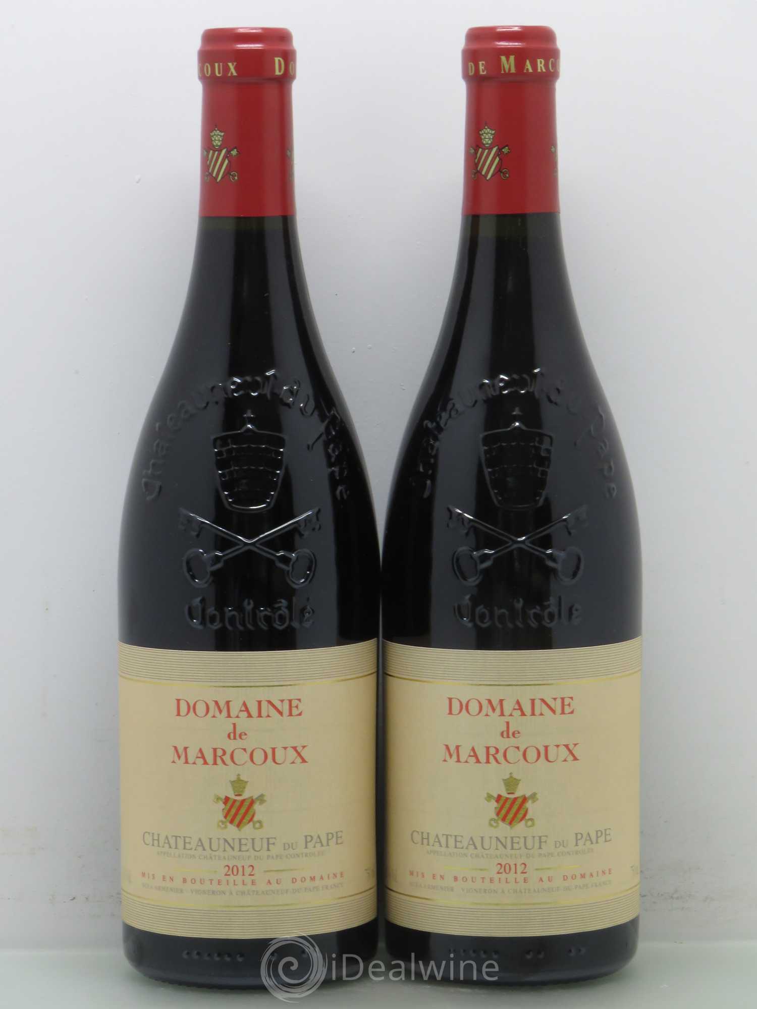 Châteauneuf-du-Pape Marcoux (Domaine de) 2012 - Lot de 2 bouteilles - 0