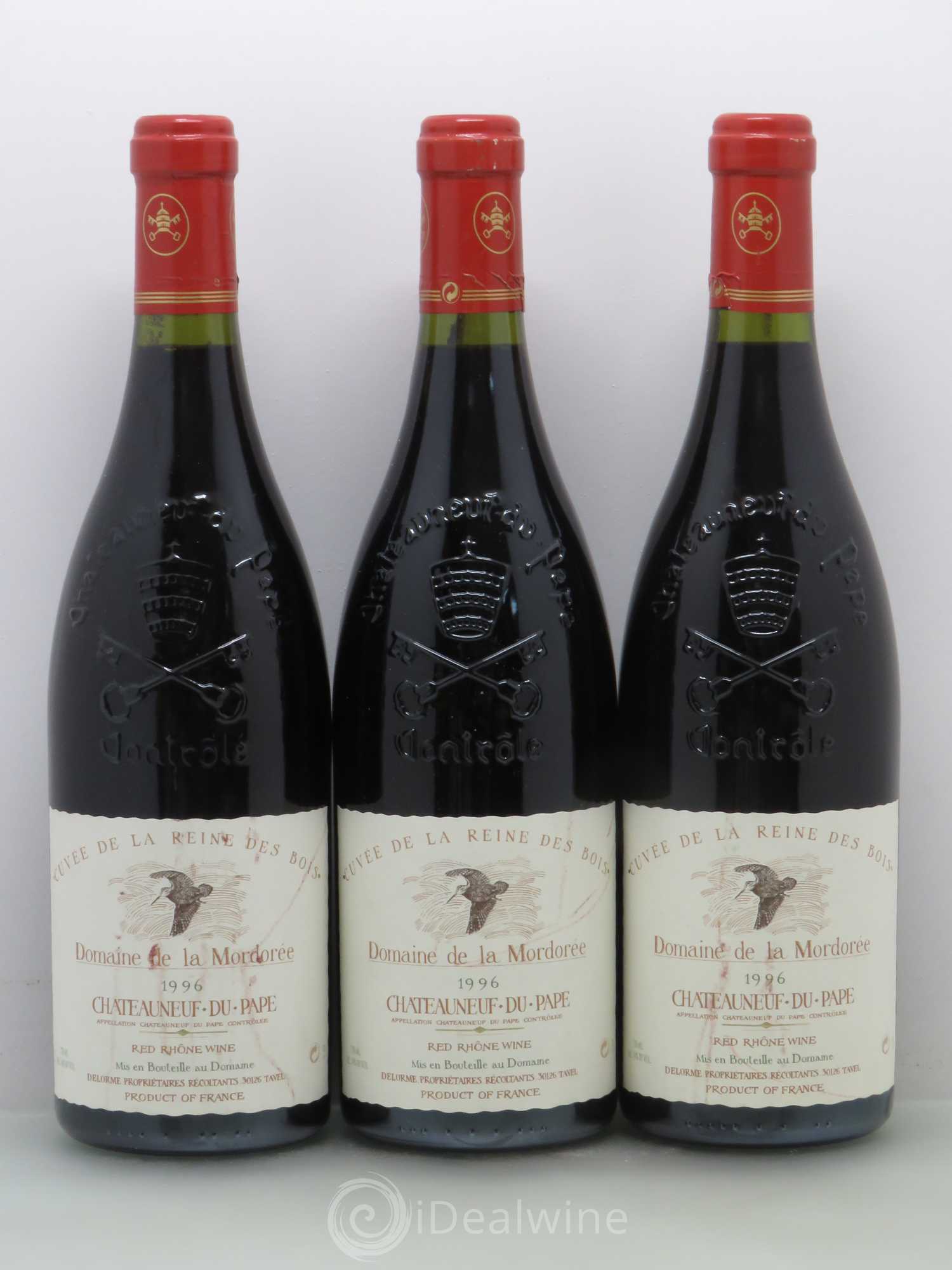 Châteauneuf-du-Pape Cuvée de la Reine des Bois La Mordorée (Domaine de) 1996 - Lot de 3 bouteilles - 0
