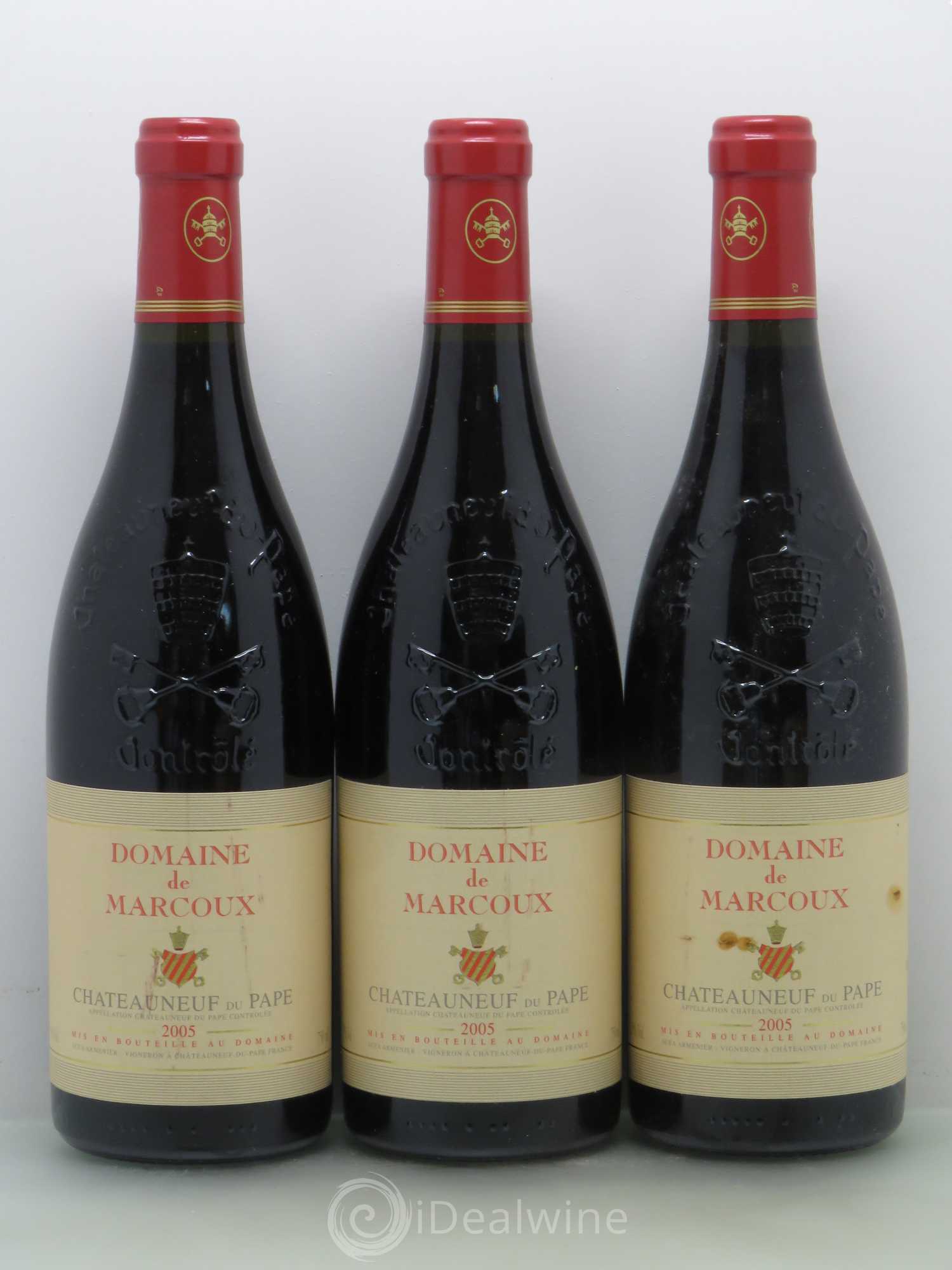 Châteauneuf-du-Pape Marcoux (Domaine de) 2005 - Lot de 6 bouteilles - 1
