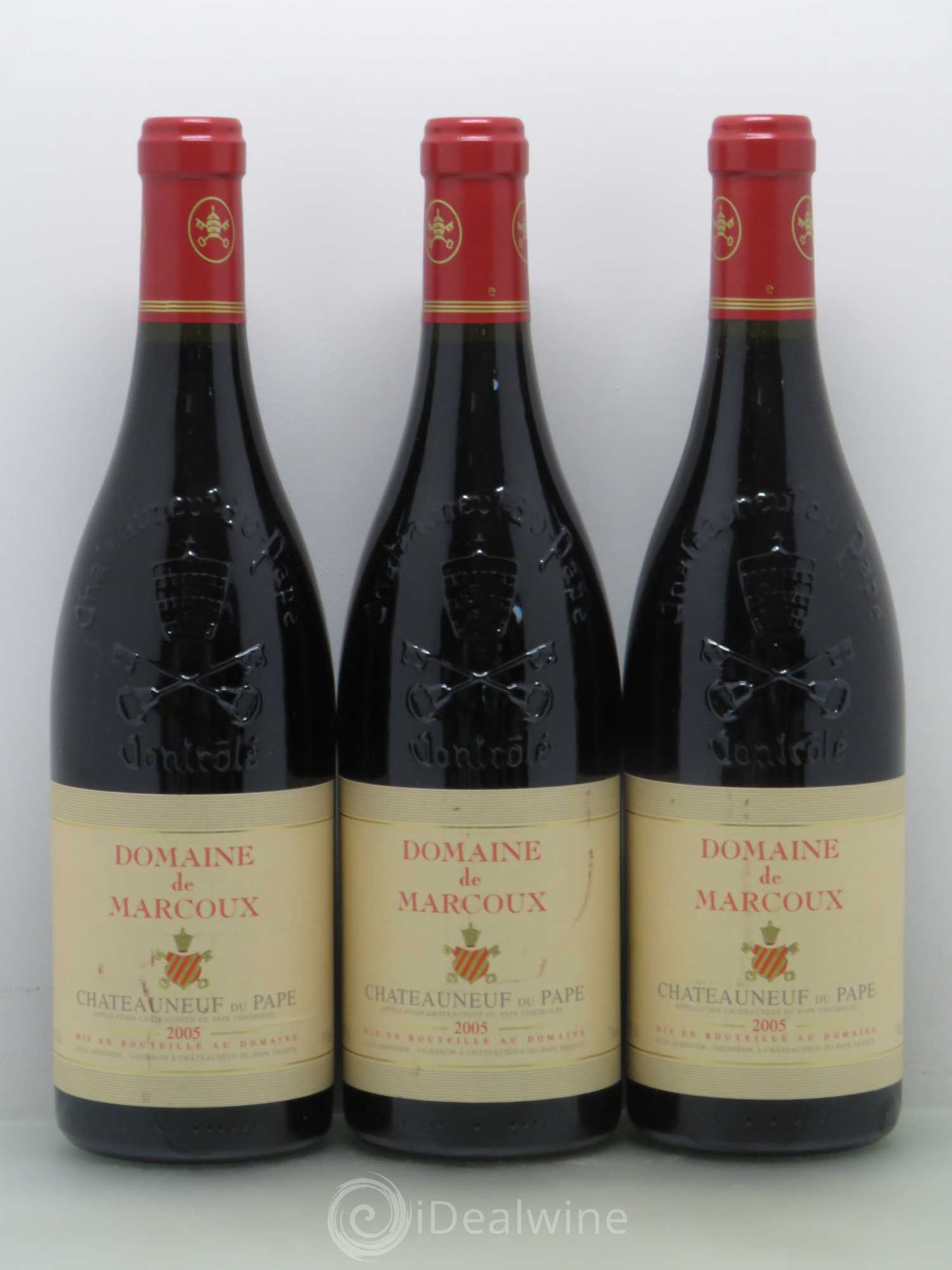 Châteauneuf-du-Pape Marcoux (Domaine de) 2005 - Lot de 3 bouteilles - 0