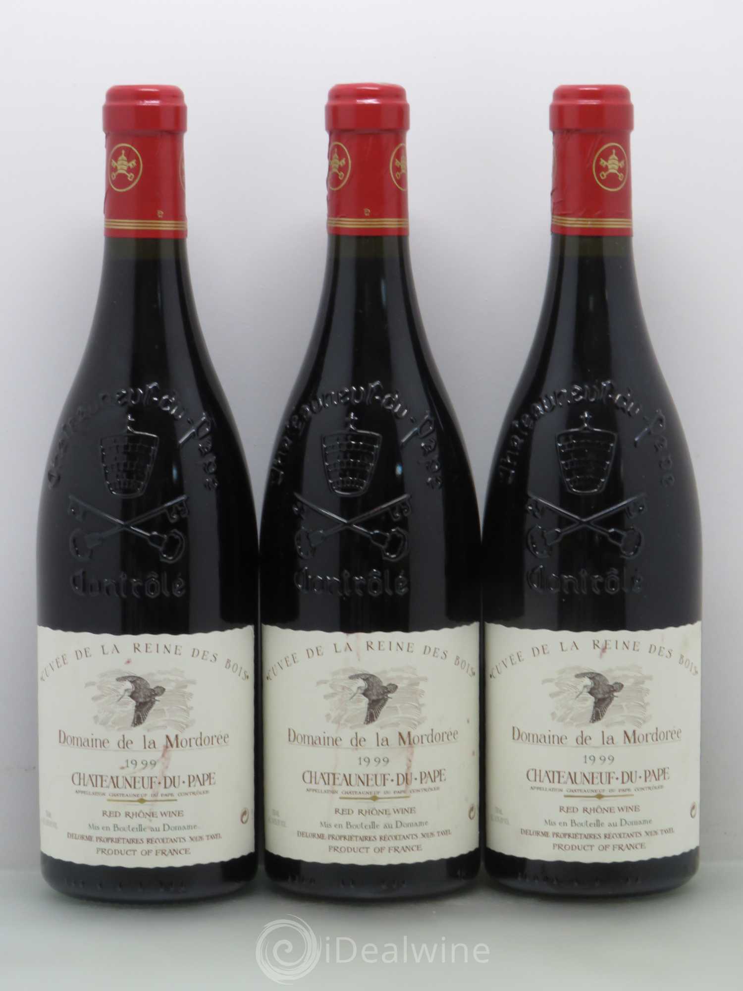 Châteauneuf-du-Pape  Cuvée de la Reine des Bois La Mordorée (Domaine de) 1999 - Lot de 6 bouteilles - 1