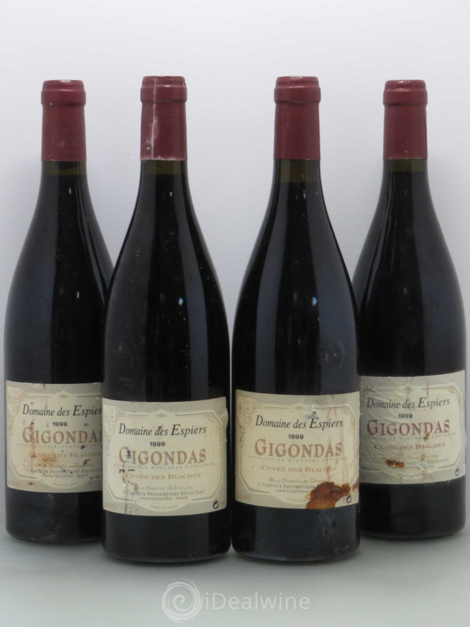 Gigondas Espiers Blaches 1999 - Posten von 4 Flaschen - 0