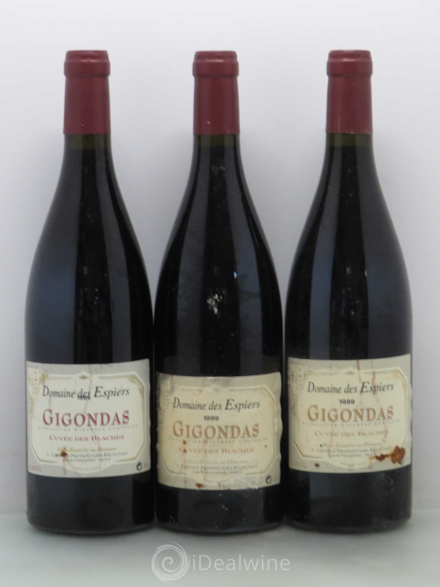Gigondas Espiers Blaches 1999 - Posten von 3 Flaschen - 0