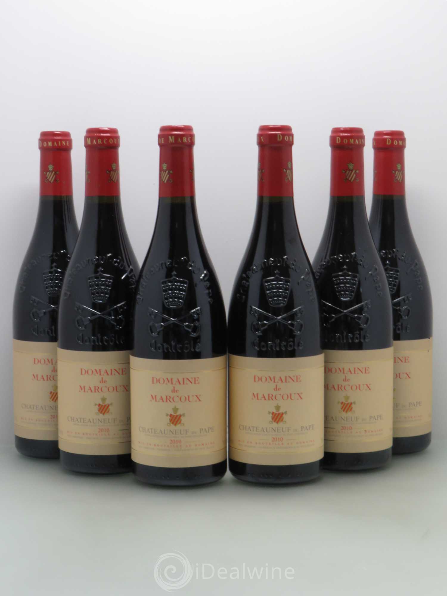 Châteauneuf-du-Pape Marcoux (Domaine de) 2010 - Lot de 6 bouteilles - 0