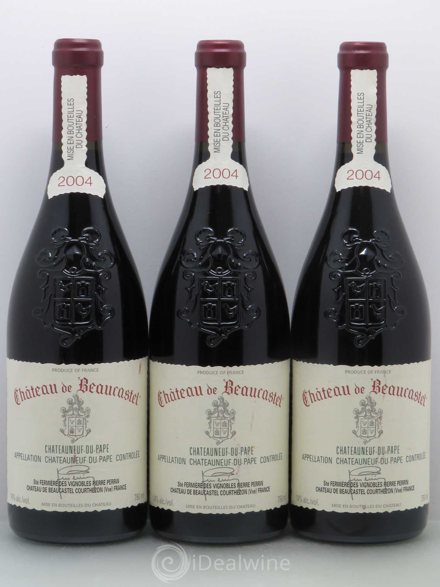 Châteauneuf-du-Pape Château de Beaucastel Famille Perrin 2004 - Lot de 6 bouteilles - 2