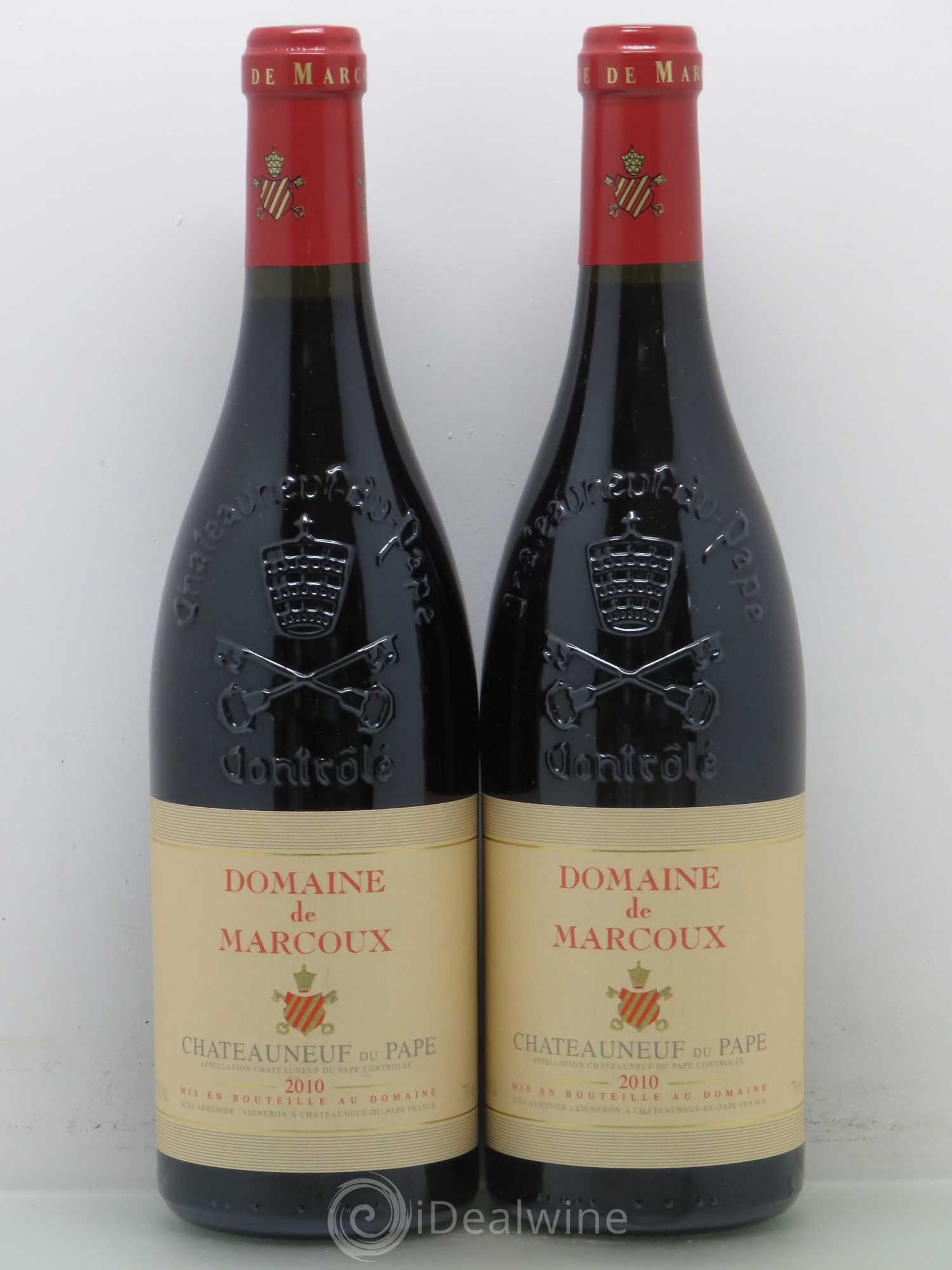 Châteauneuf-du-Pape Marcoux (Domaine de) 2010 - Lot de 2 bouteilles - 0