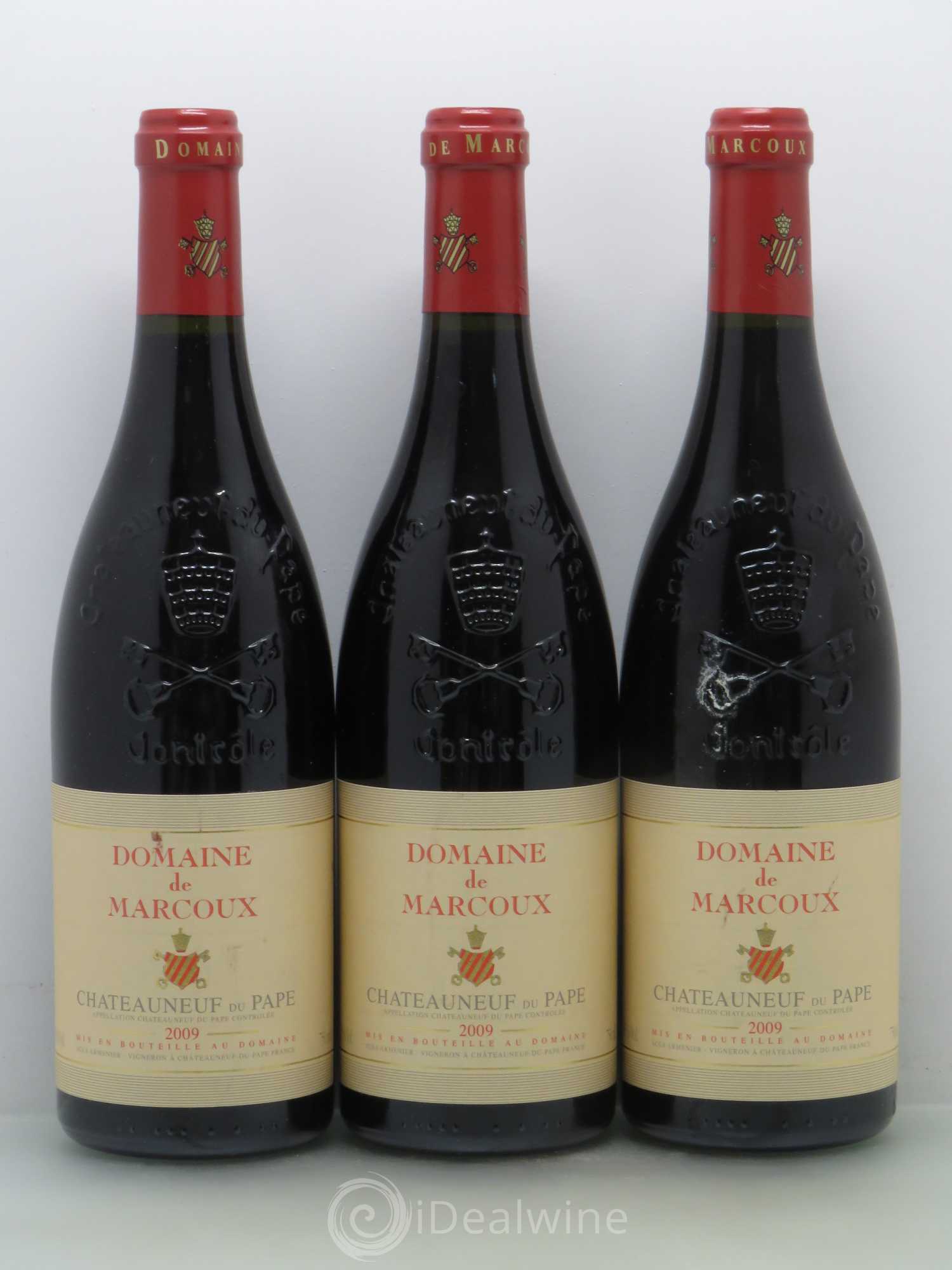 Châteauneuf-du-Pape Marcoux (Domaine de) 2009 - Lot de 3 bouteilles - 0