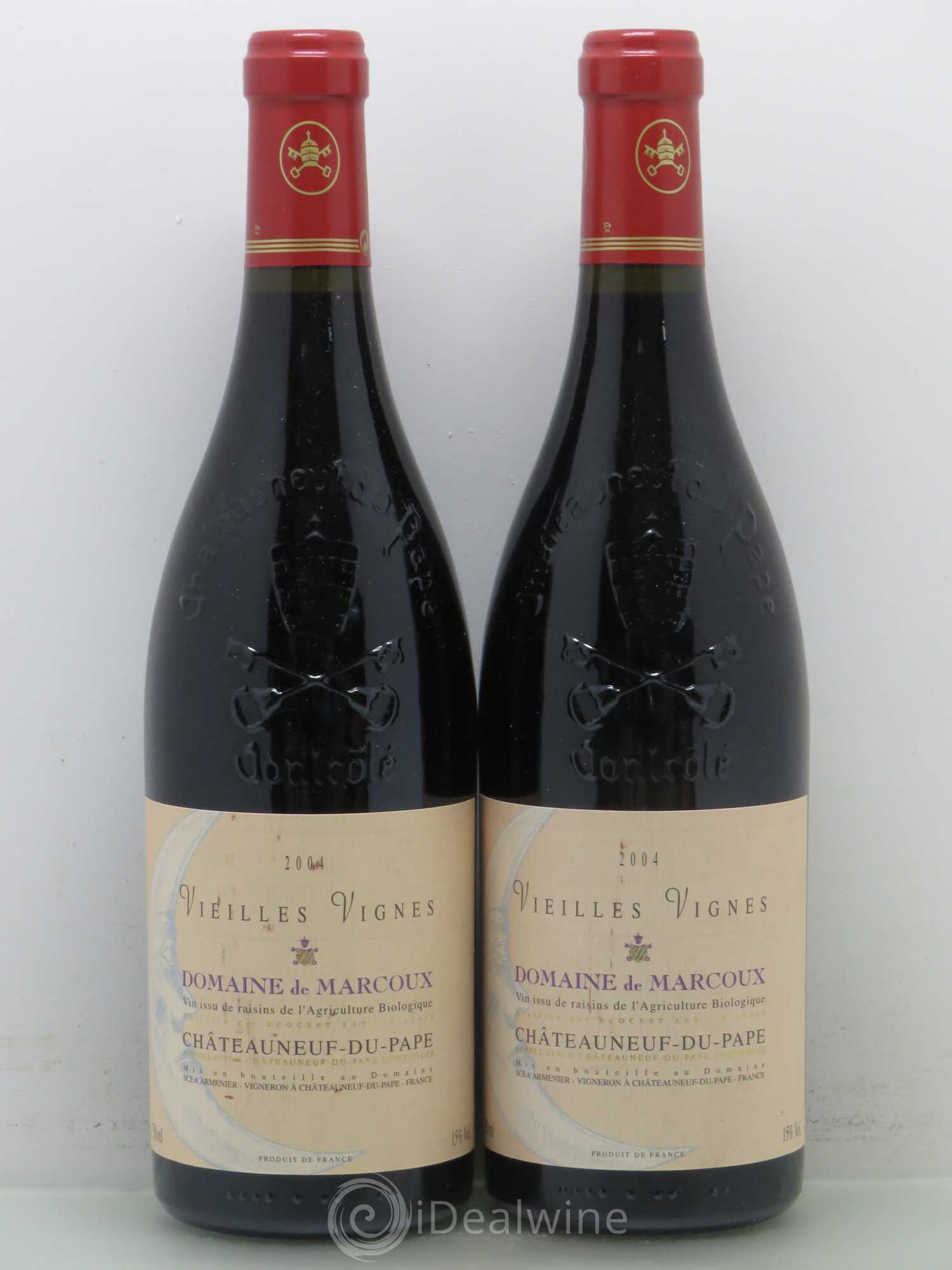 Châteauneuf-du-Pape Vieilles Vignes Marcoux (Domaine de) 2004 - Lot de 2 bouteilles - 0