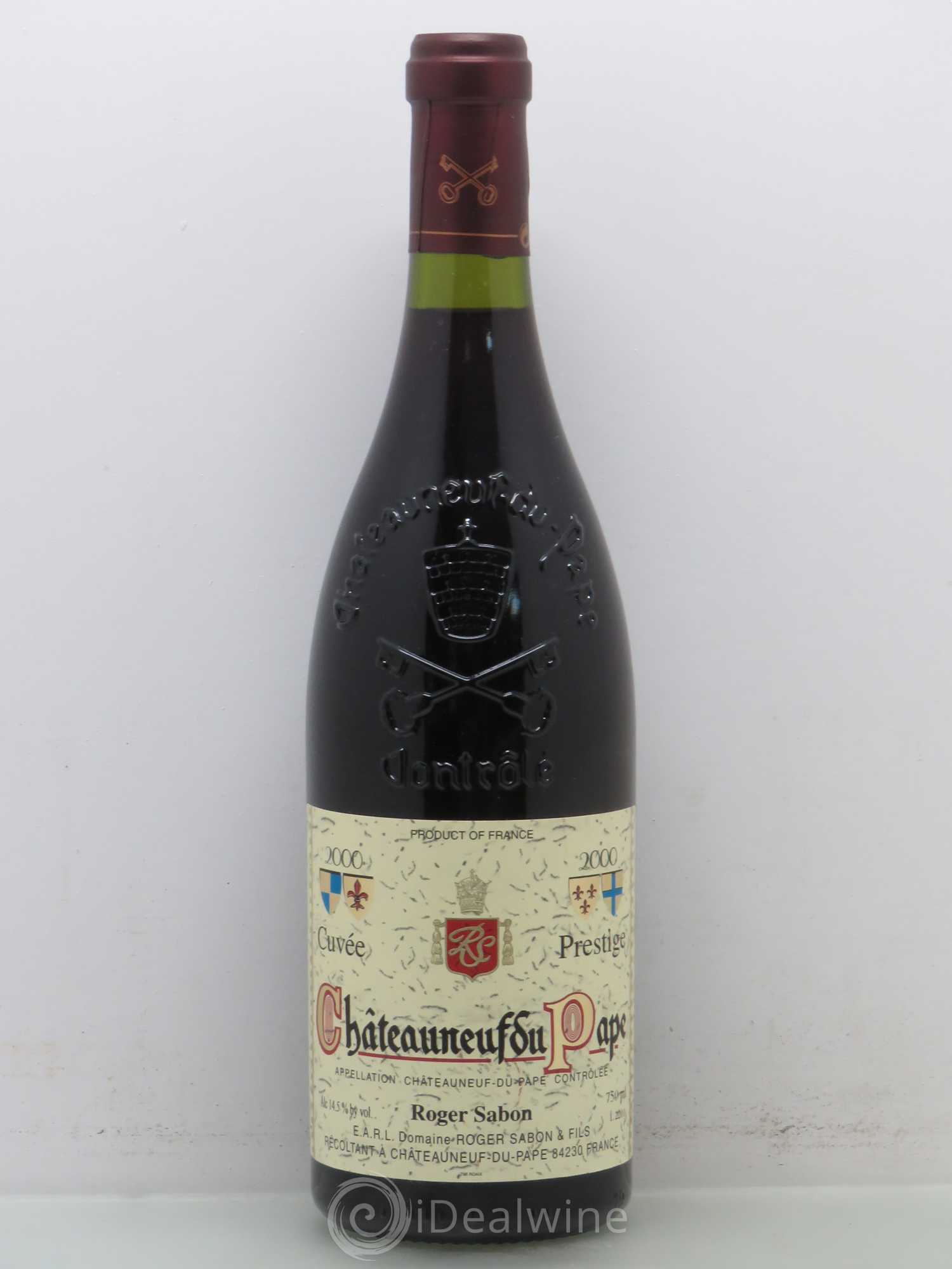 Châteauneuf-du-Pape Cuvée Prestige Roger Sabon (Domaine) 2000 - Lot de 1 bouteille - 0