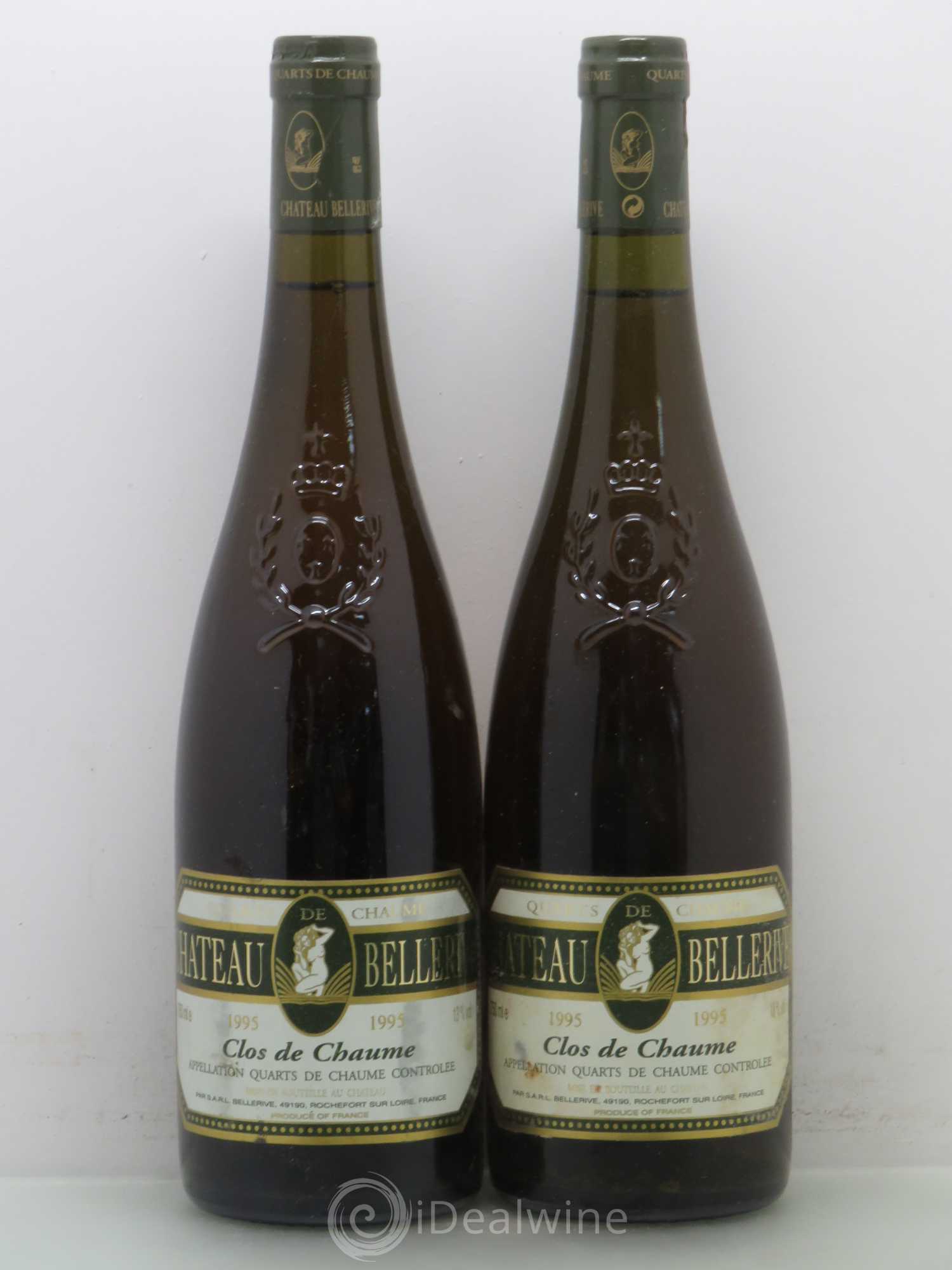 Quarts de Chaume Clos de Chaume - Bellerive 1995 - Lotto di 2 bottiglie - 0