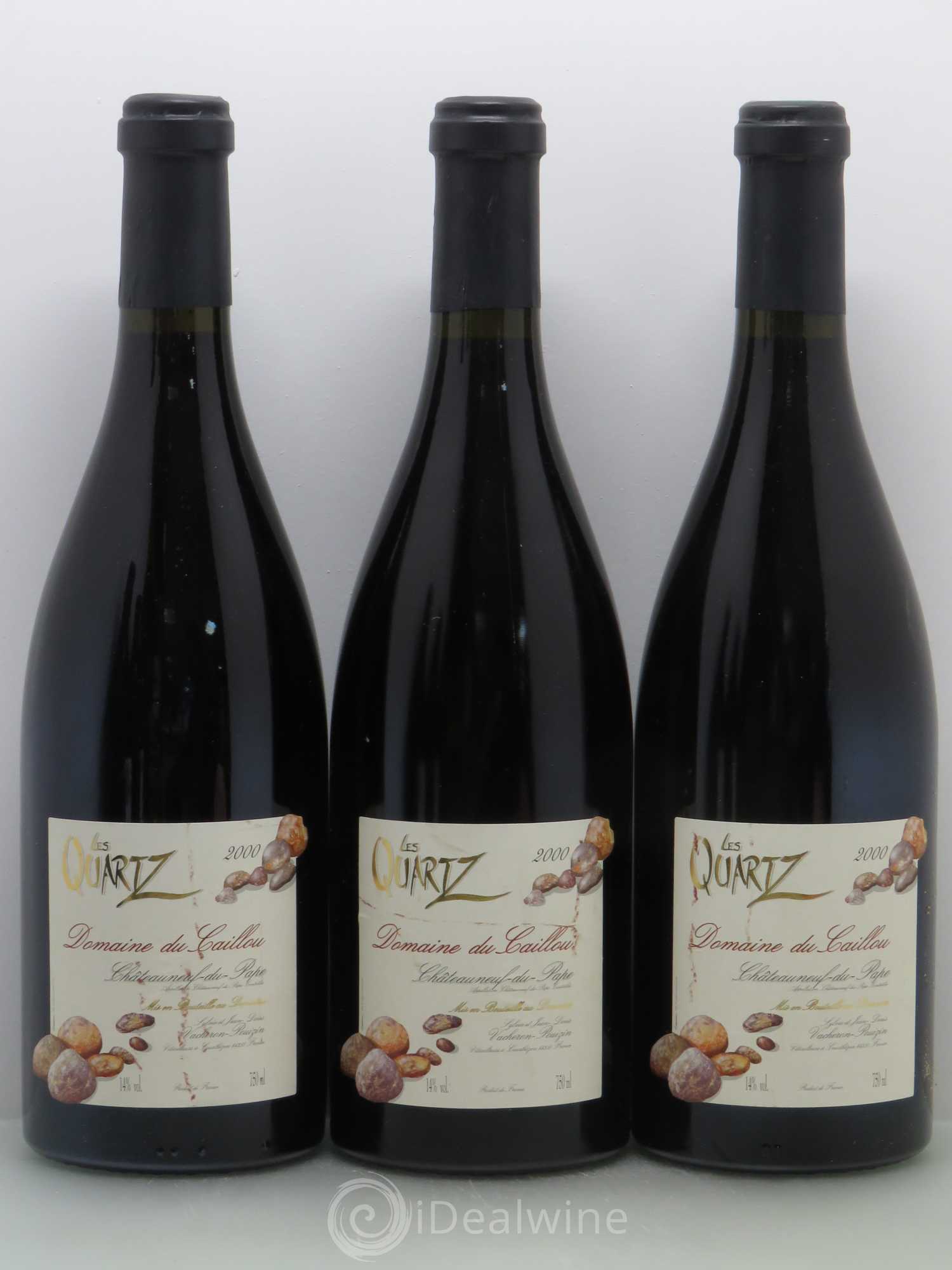 Châteauneuf-du-Pape Les Quartz Clos du Caillou 2000 - Lot de 6 bouteilles - 1