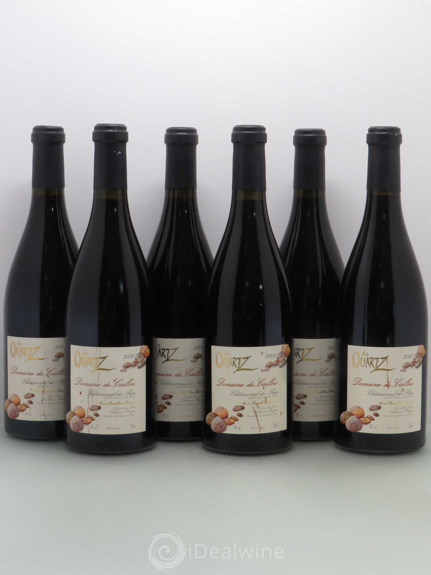 Châteauneuf-du-Pape Les Quartz Clos du Caillou 2000 - Lot de 6 bouteilles - 0