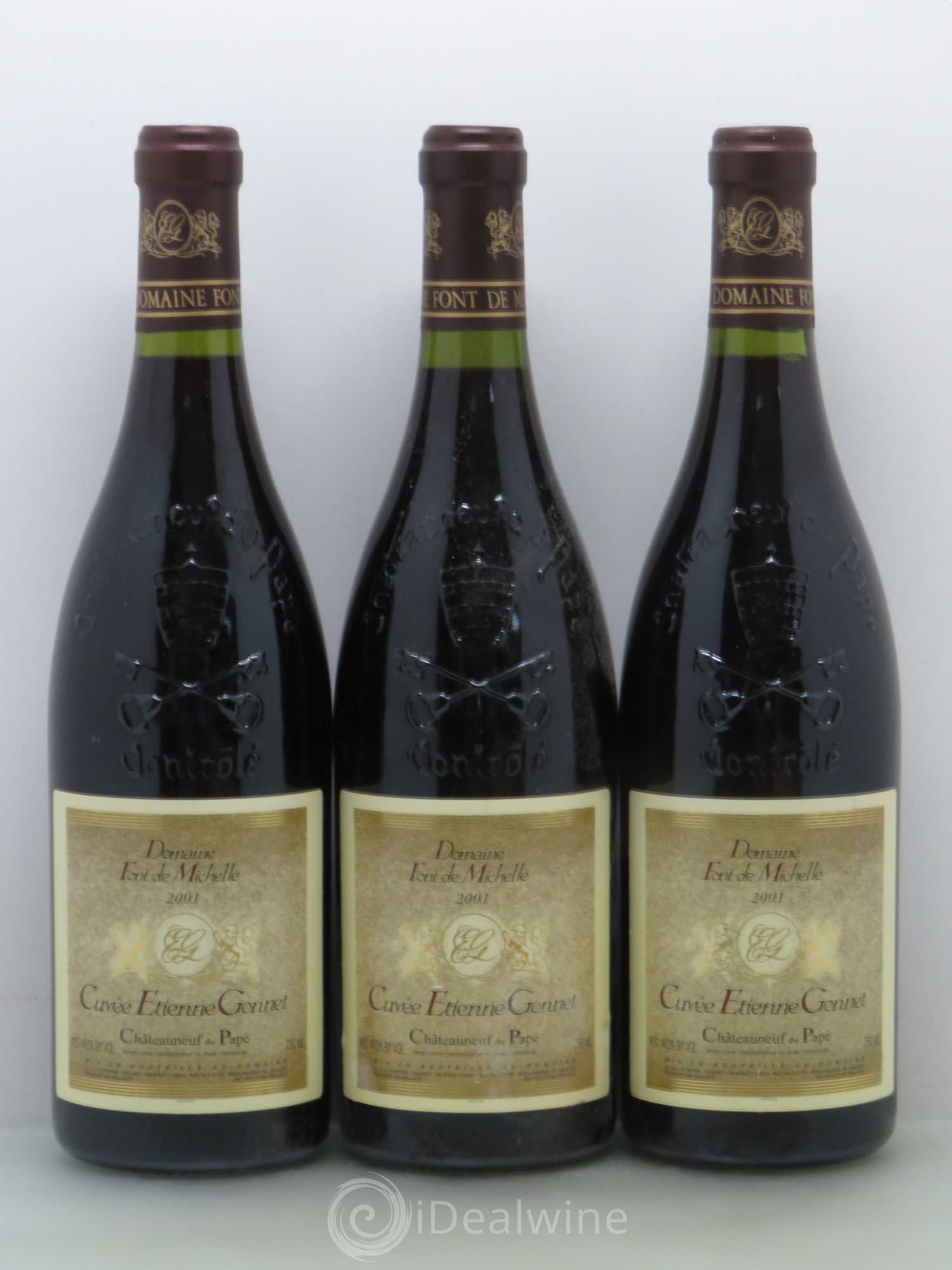 Châteauneuf-du-Pape Domaine Font de Michelle Cuvée Etienne Gonnet Famille Gonnet 2001 - Lot de 6 bouteilles - 2