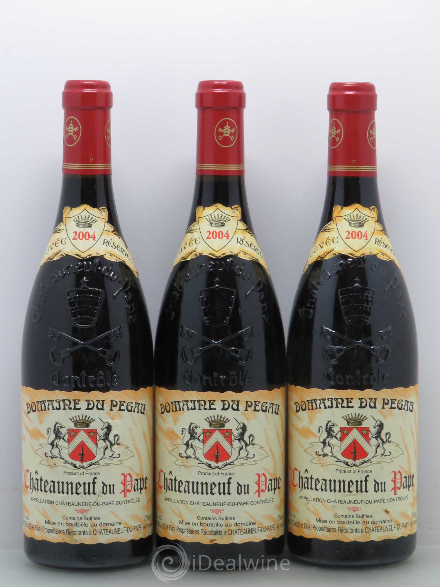 Châteauneuf-du-Pape Domaine du Pégau Cuvée Réservée Paul et Laurence Féraud 2004 - Lot de 3 bouteilles - 0