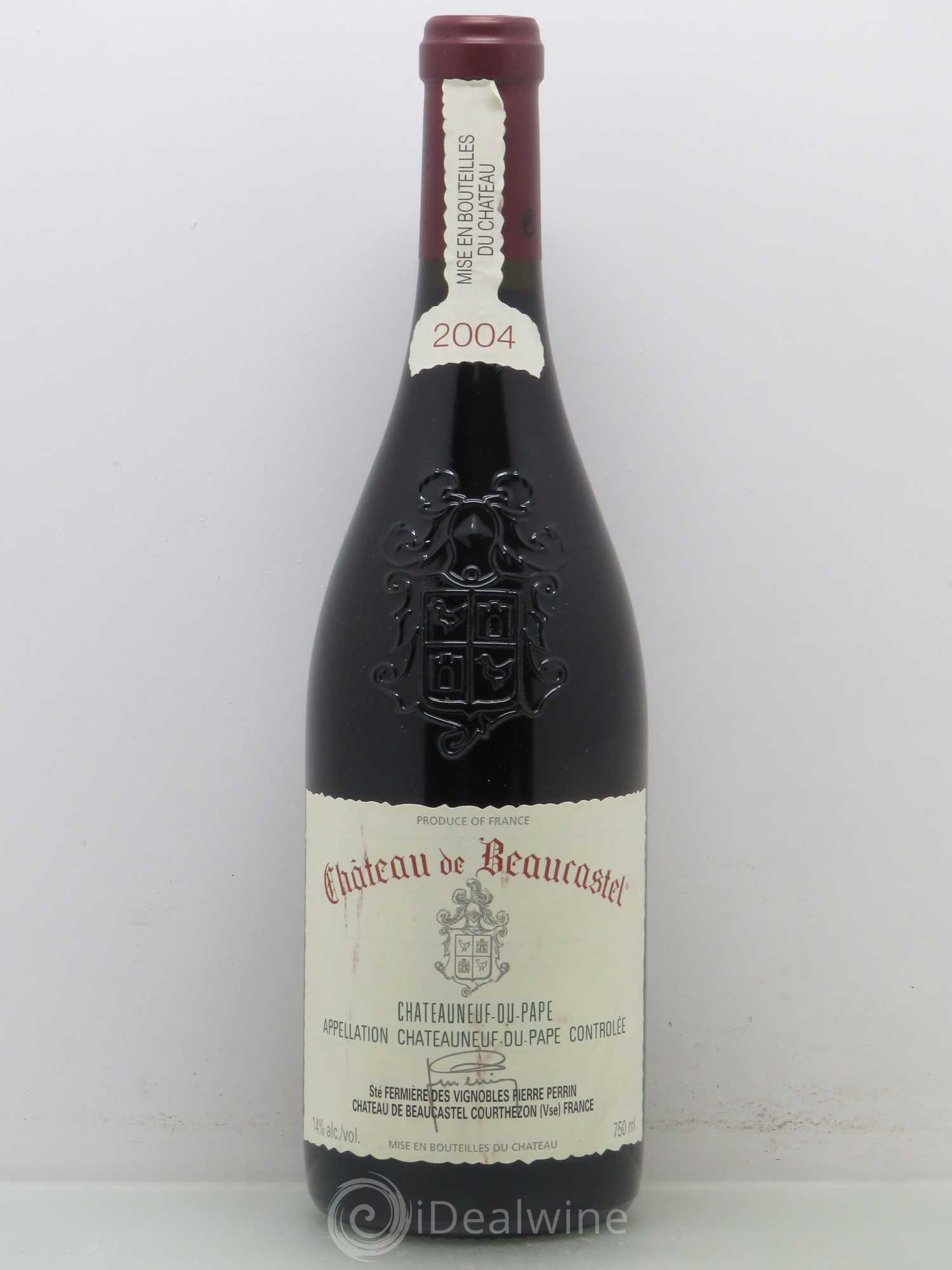 Châteauneuf-du-Pape Château de Beaucastel Famille Perrin 2004 - Lot de 1 bouteille - 0