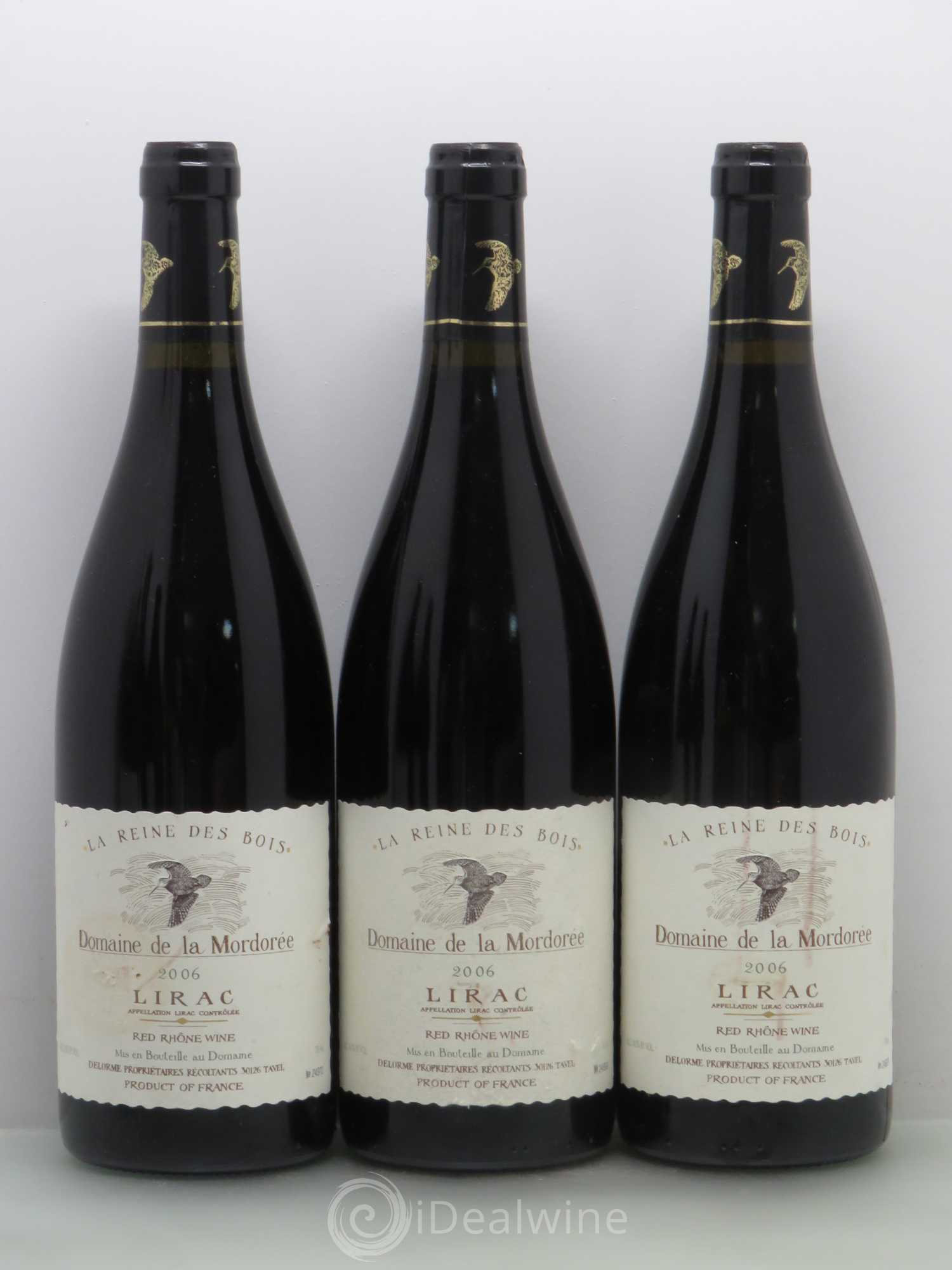 Lirac Cuvée Reine des Bois La Mordorée (Domaine de) 2006 - Lot de 5 bouteilles - 1