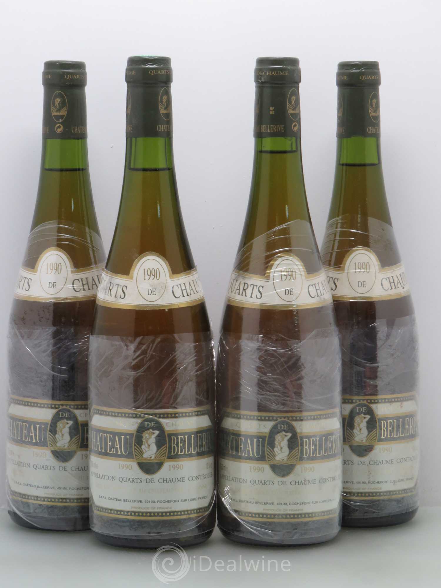 Quarts de Chaume Bellerive 1990 - Lotto di 4 bottiglie - 0
