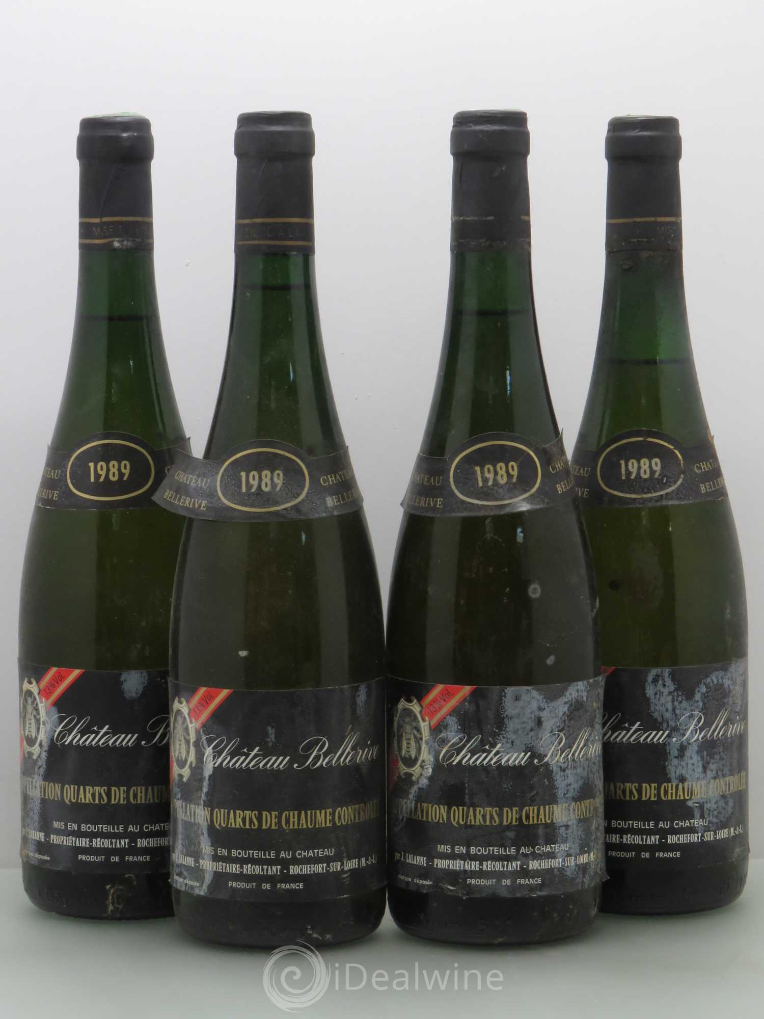 Quarts de Chaume Bellerive 1989 - Lotto di 4 bottiglie - 0