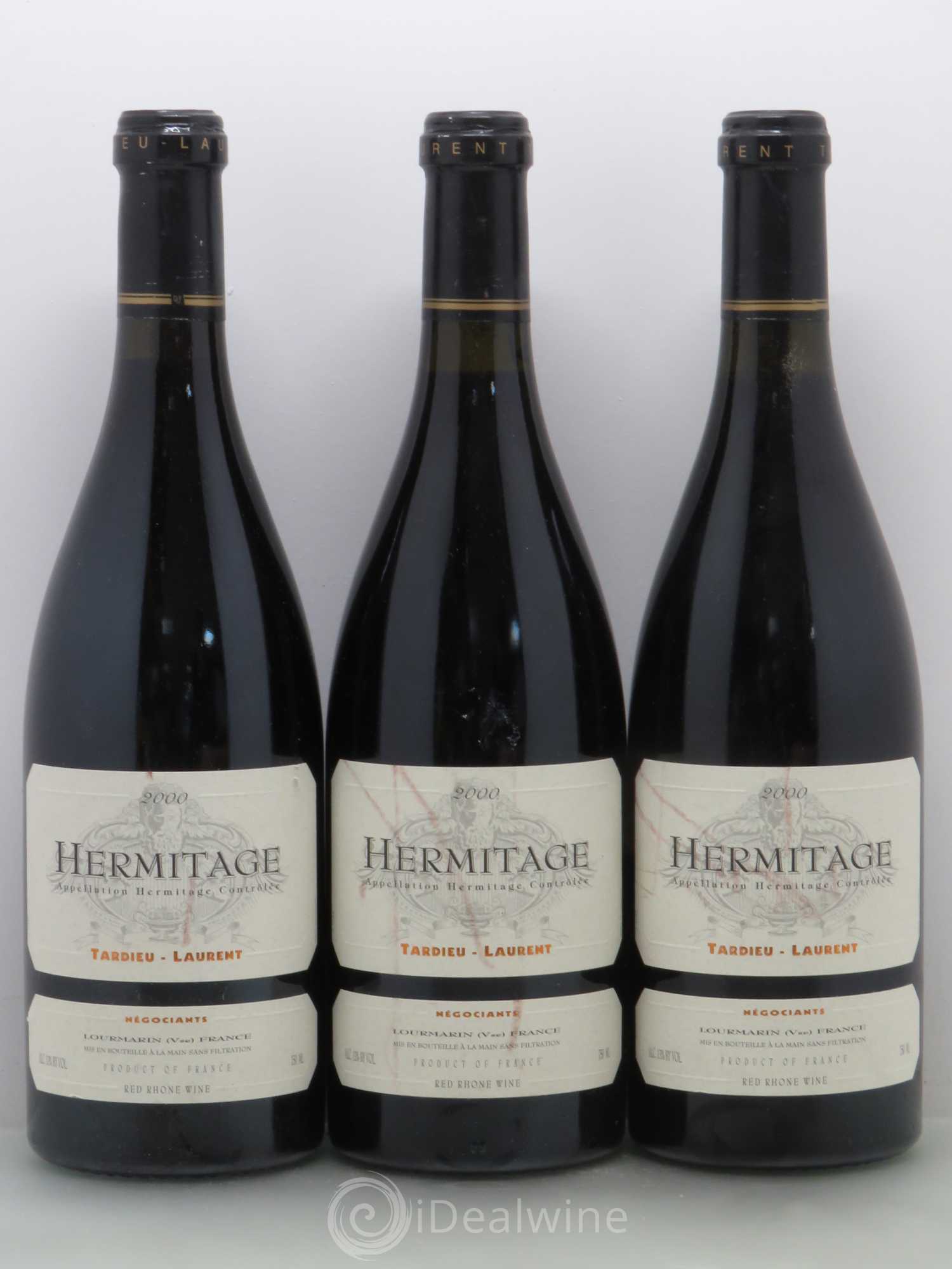Hermitage Maison Tardieu-Laurent 2000 - Lot de 3 bouteilles - 0