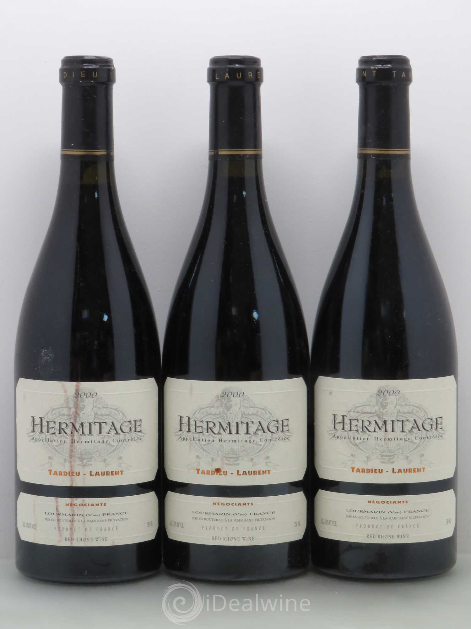 Hermitage Maison Tardieu-Laurent 2000 - Lot de 3 bouteilles - 0