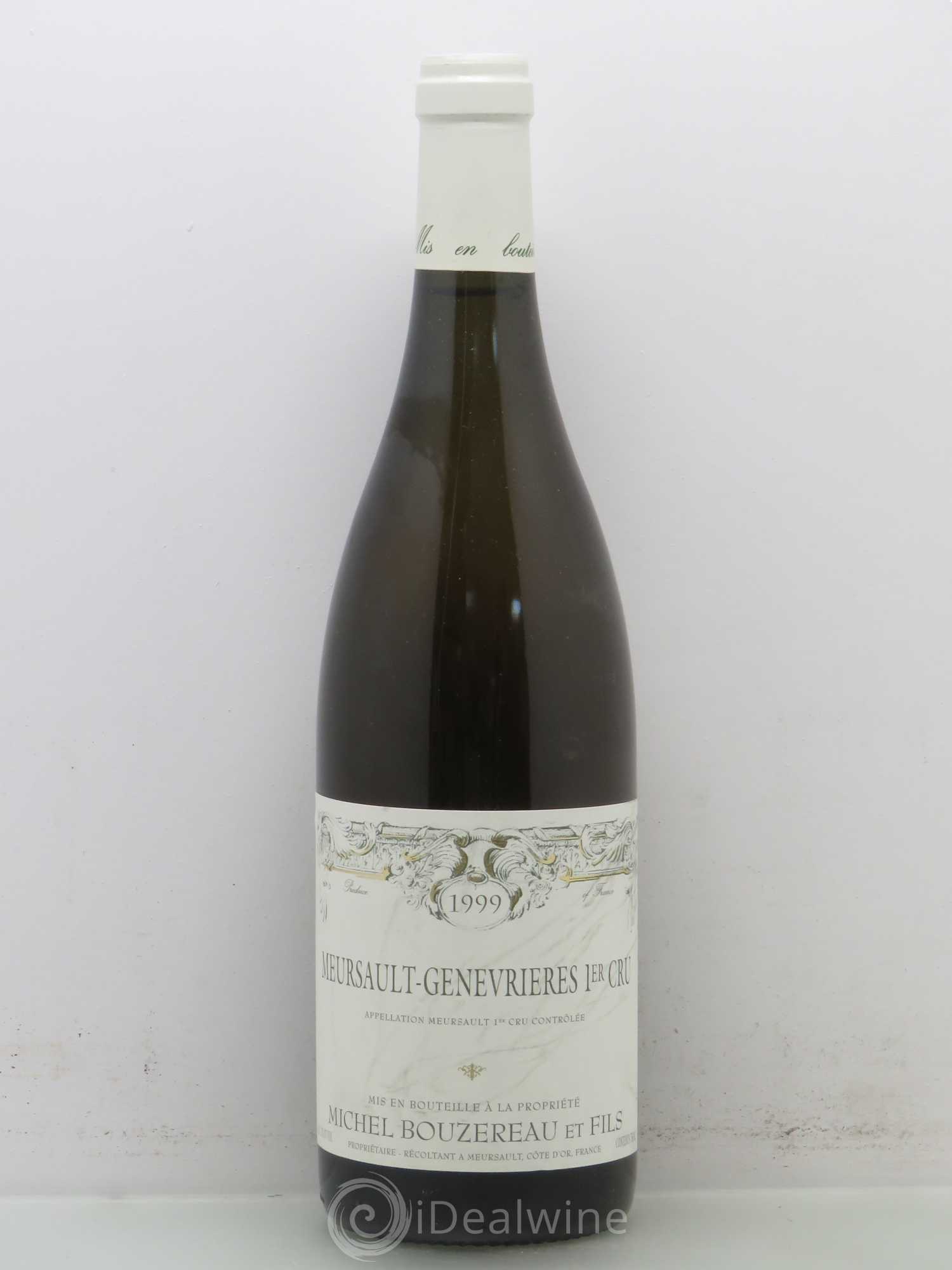 Meursault 1er Cru Les Genevrières Michel Bouzereau et Fils (Domaine) 1999 - Lot de 1 bouteille - 0