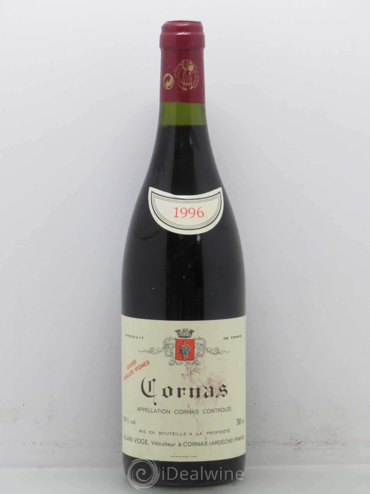 Cornas Les Vieilles Vignes Alain Voge (Domaine) 1996 - Lot de 1 bouteille - 0