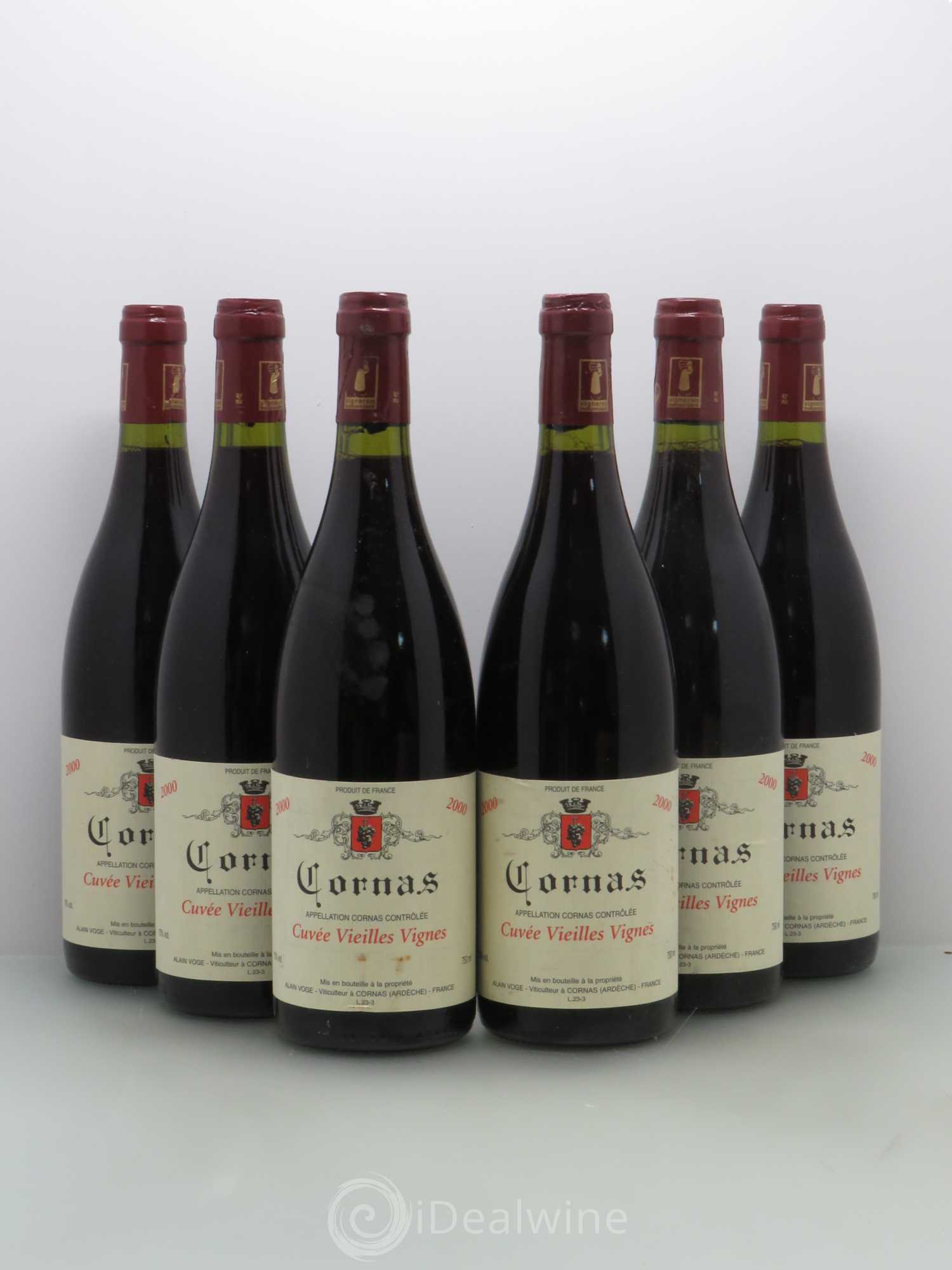 Cornas Les Vieilles Vignes Alain Voge (Domaine) 2000 - Lot de 6 bouteilles - 0