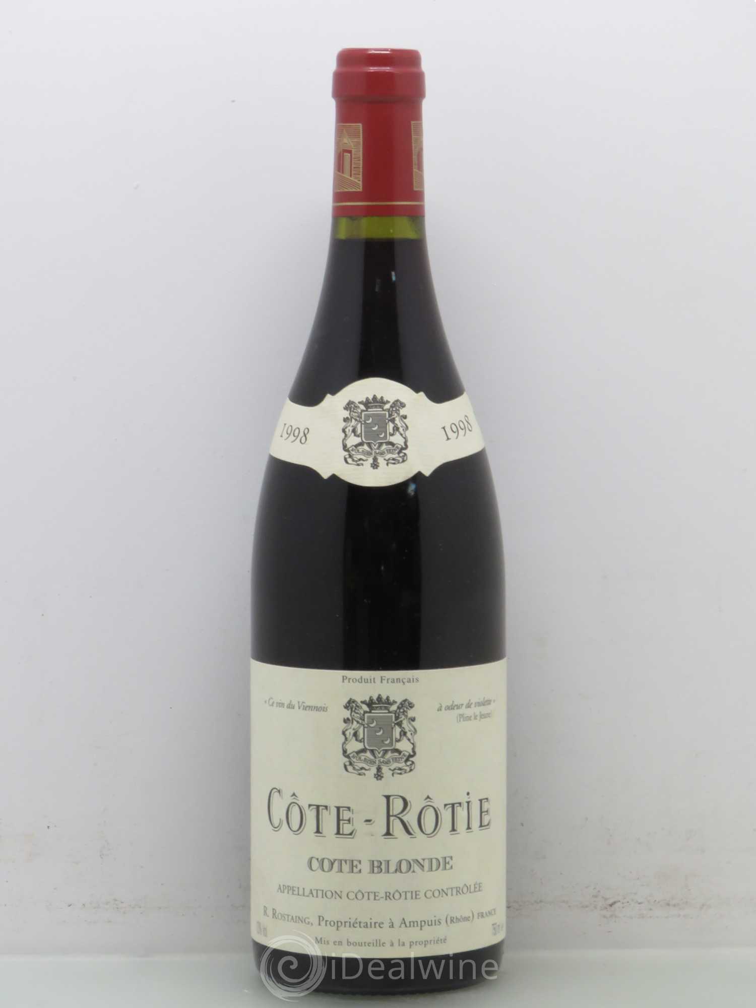 Côte-Rôtie Côte Blonde René Rostaing 1998 - Posten von 1 Flasche - 0