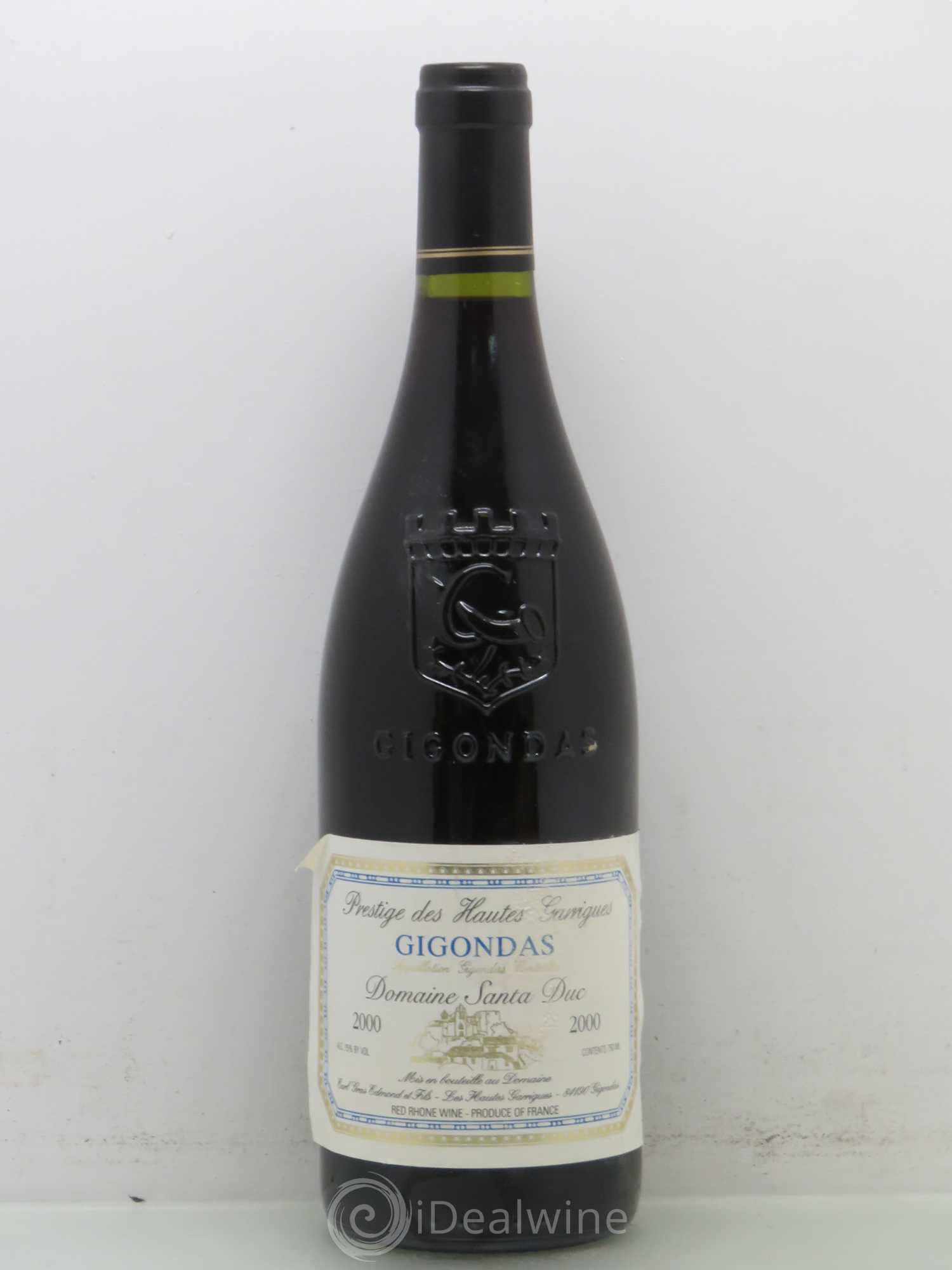 Gigondas Santa Duc Prestige des hautes garrigues 2000 - Posten von 1 Flasche - 0