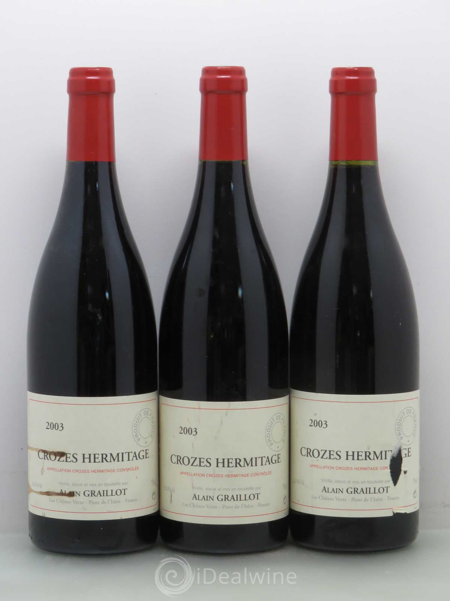Crozes-Hermitage Domaine Graillot 2003 - Lot de 6 bouteilles - 2