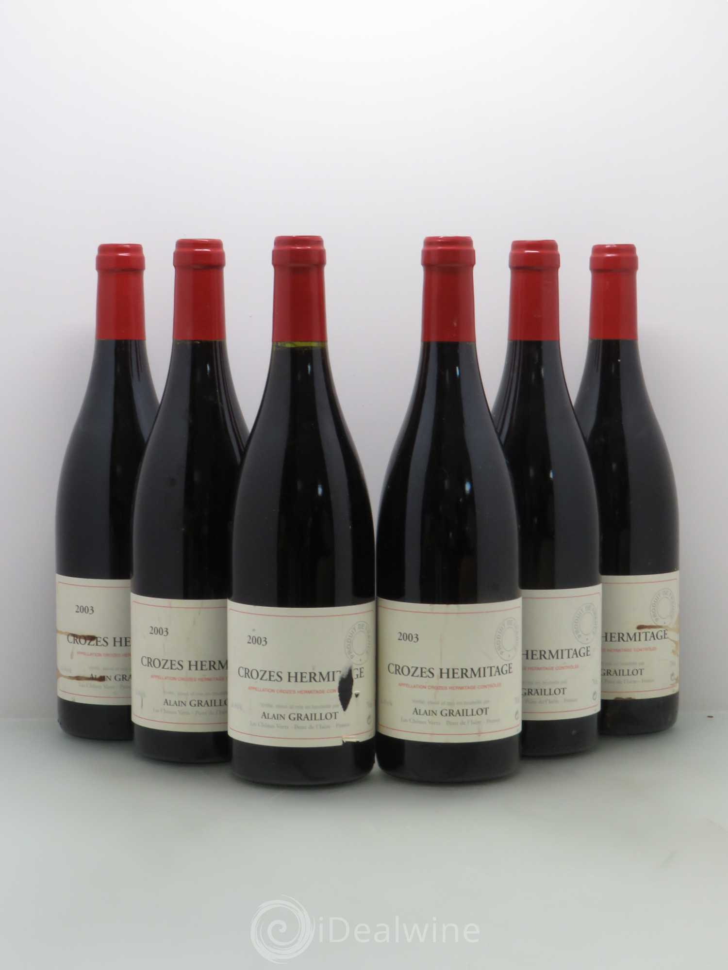 Crozes-Hermitage Domaine Graillot 2003 - Lot de 6 bouteilles - 0