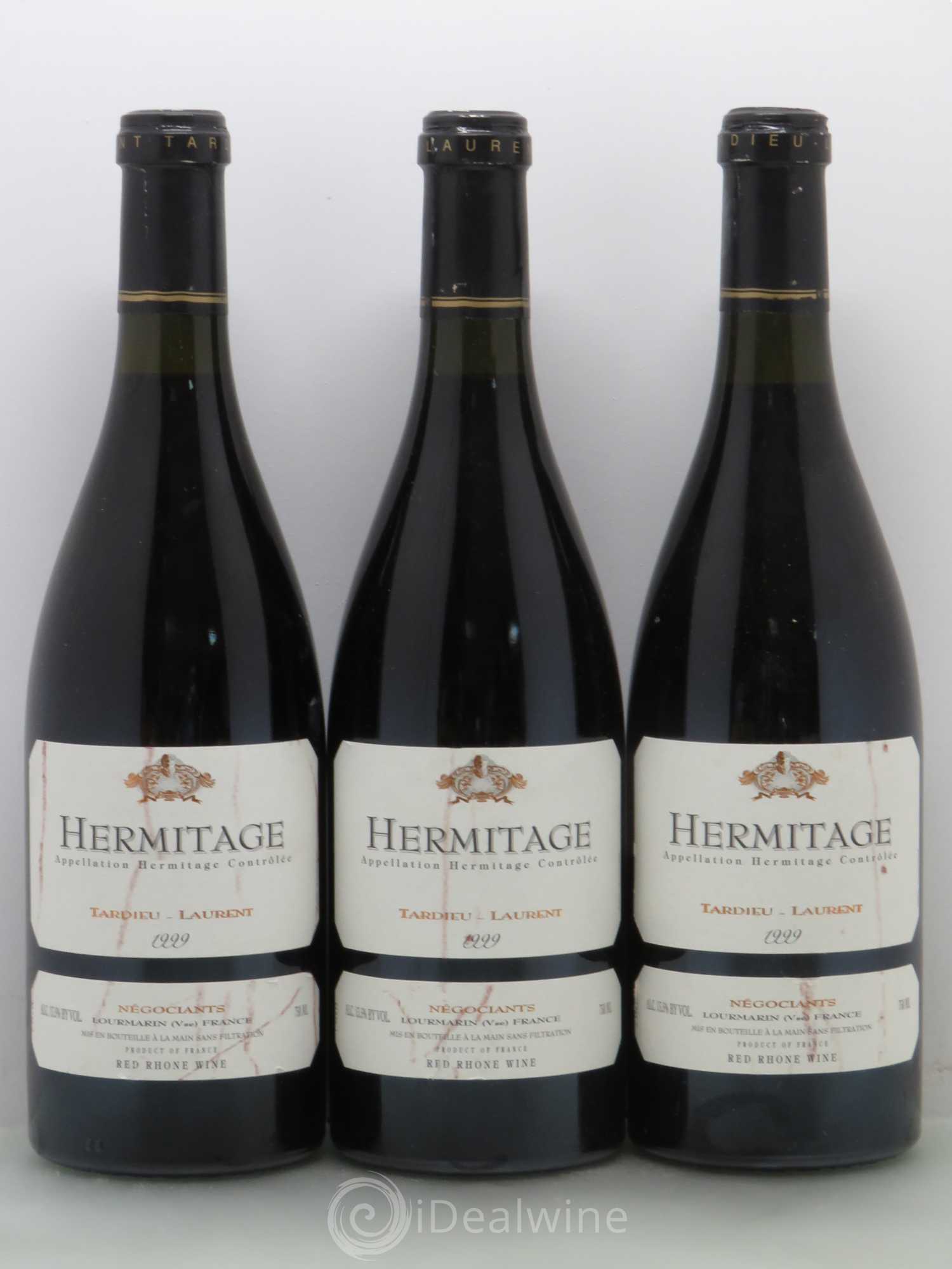 Hermitage Maison Tardieu-Laurent 1999 - Lot de 3 bouteilles - 0