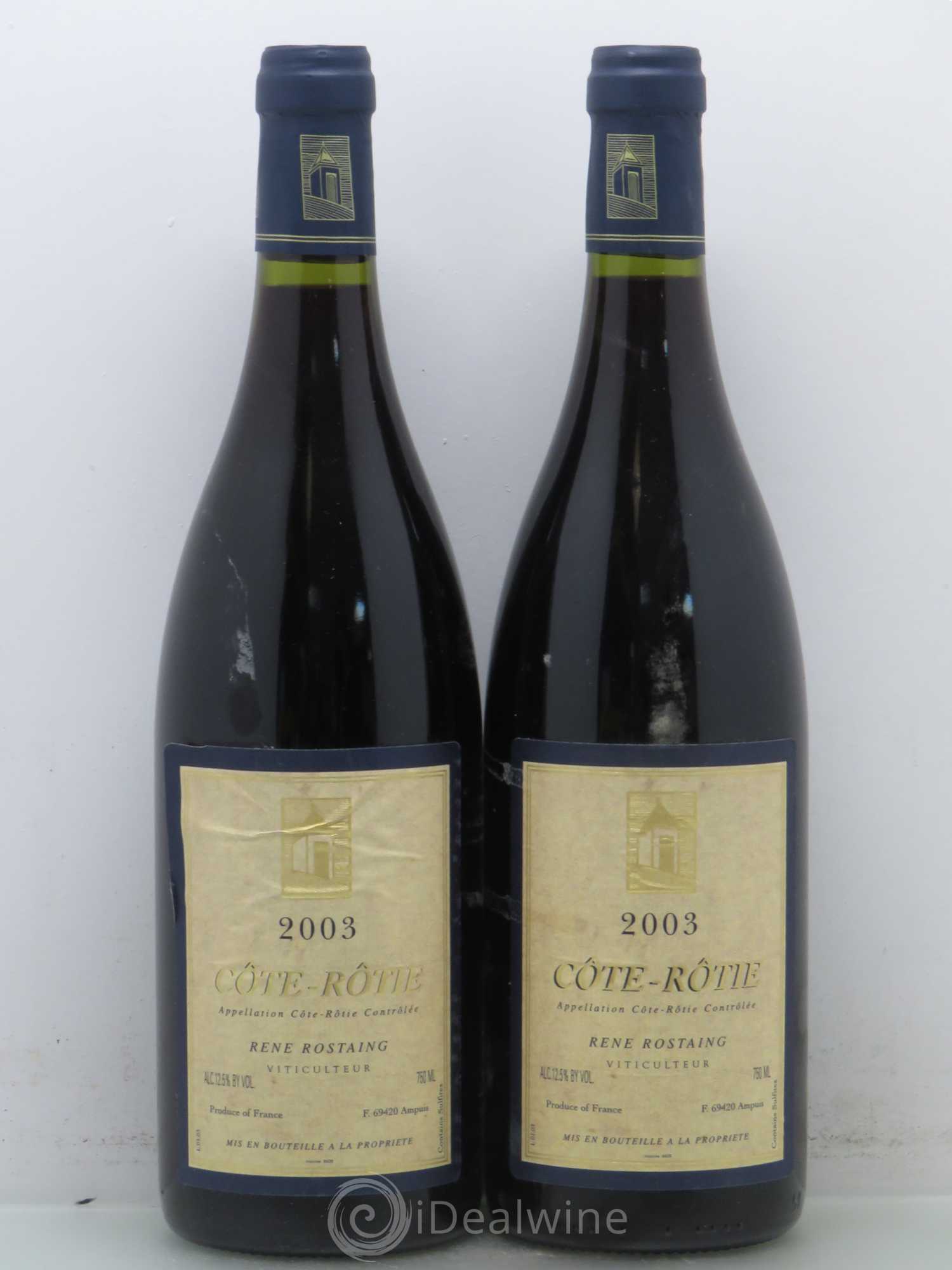 Côte-Rôtie René Rostaing 2003 - Lot de 2 bouteilles - 0