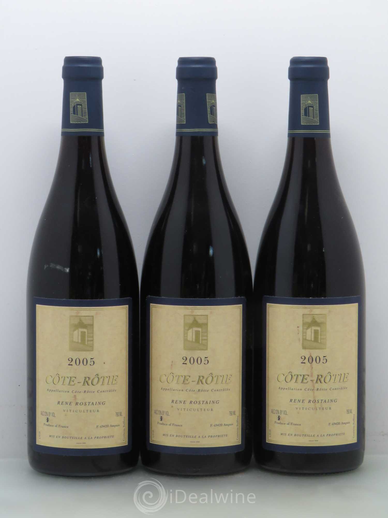Côte-Rôtie René Rostaing 2005 - Lot de 3 bouteilles - 0