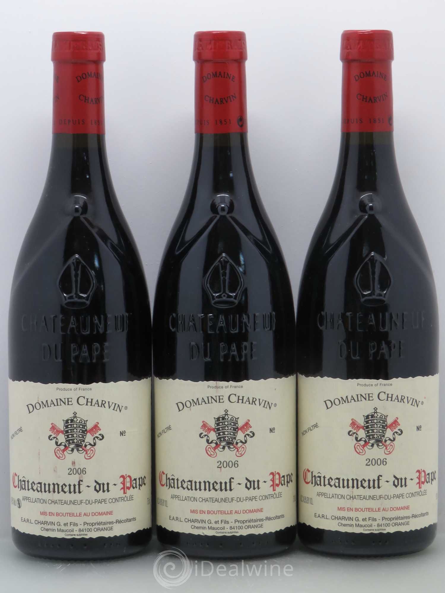 Châteauneuf-du-Pape Charvin (Domaine) 2006 - Lot de 3 bouteilles - 0