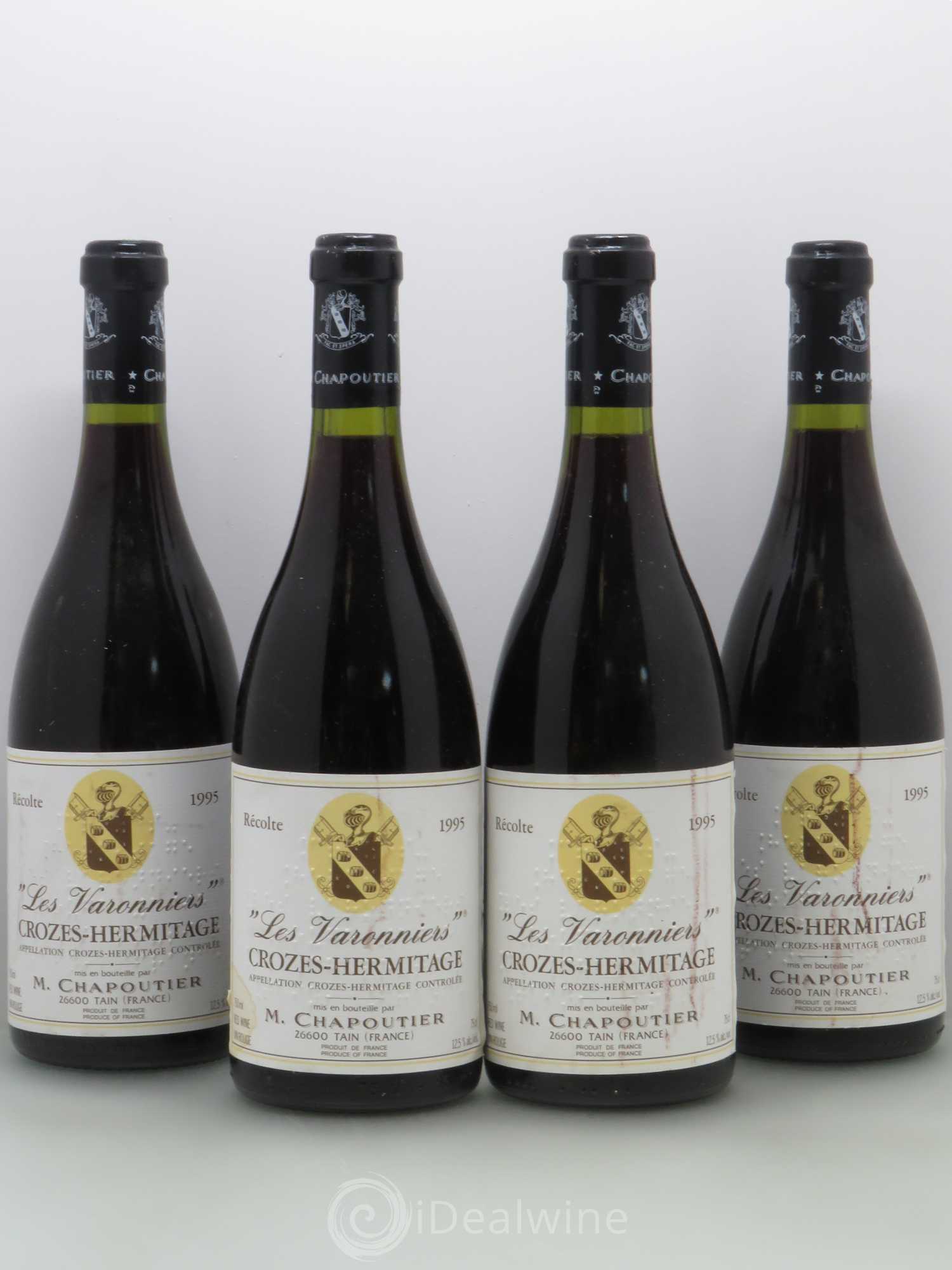Crozes-Hermitage Les Varonniers Chapoutier 1995 - Lot de 4 bouteilles - 0