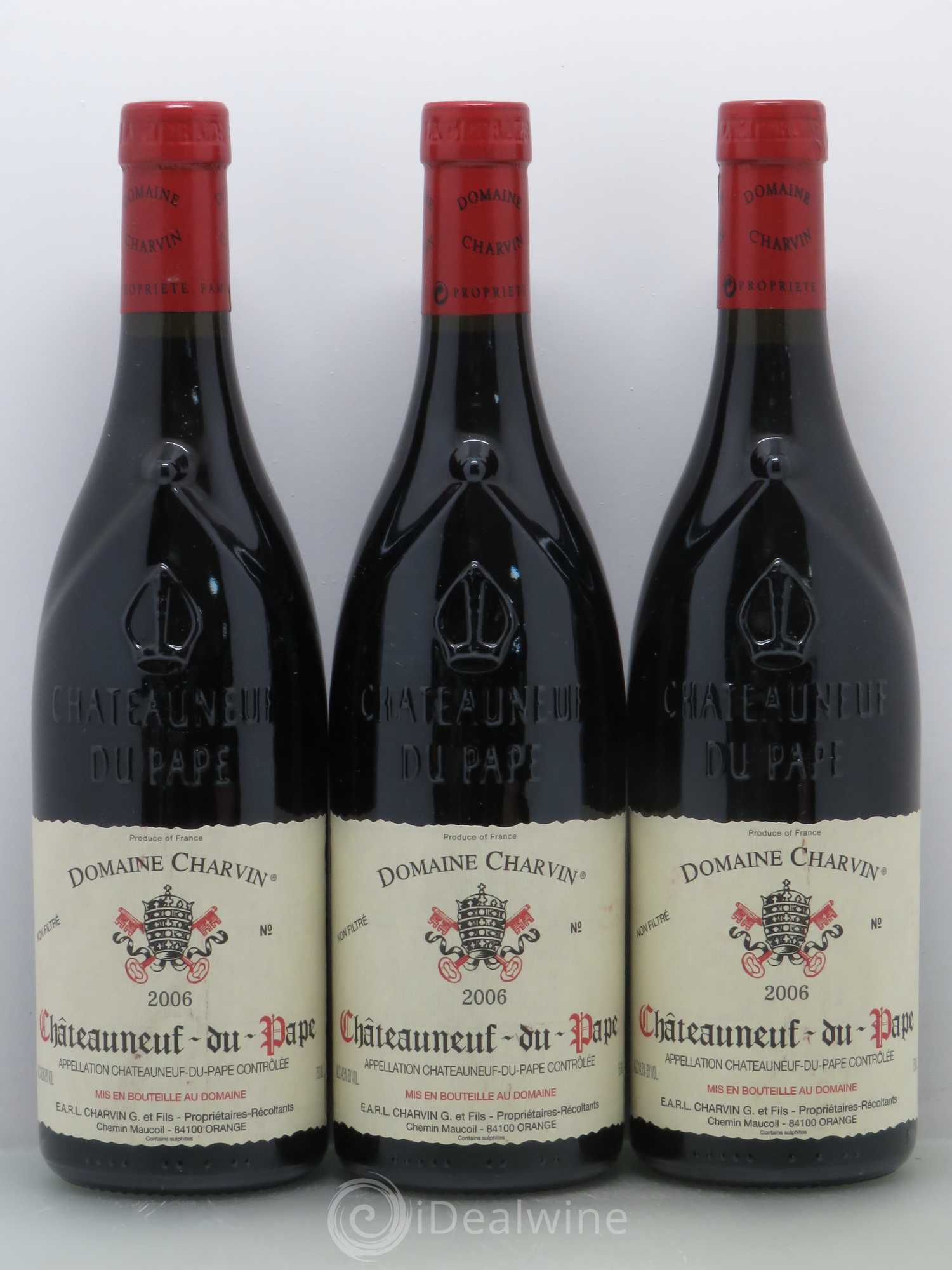 Châteauneuf-du-Pape Charvin (Domaine) 2006 - Lot de 3 bouteilles - 0