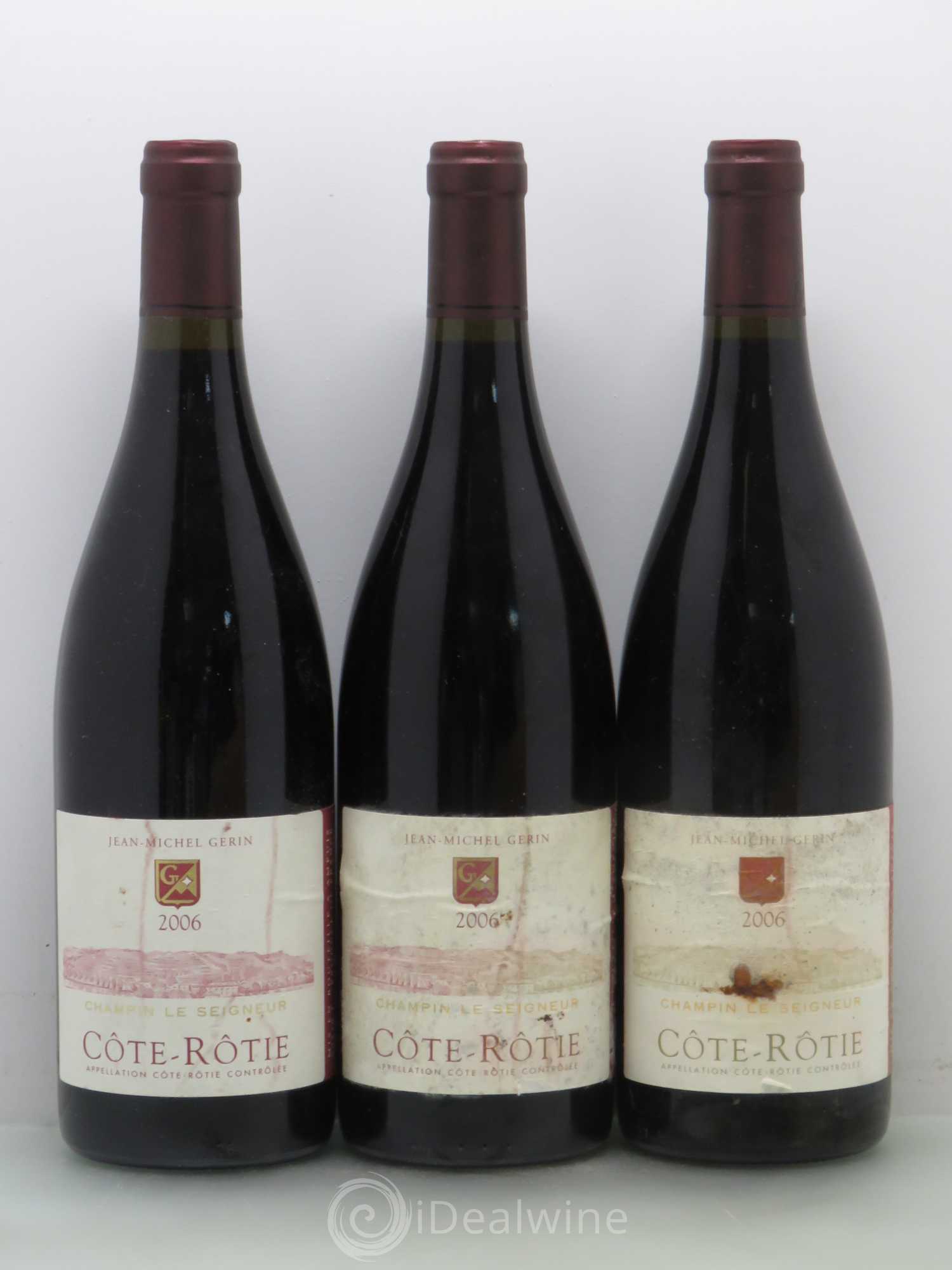 Côte-Rôtie Champin Le Seigneur Jean-Michel Gerin 2006 - Lot de 3 bouteilles - 0
