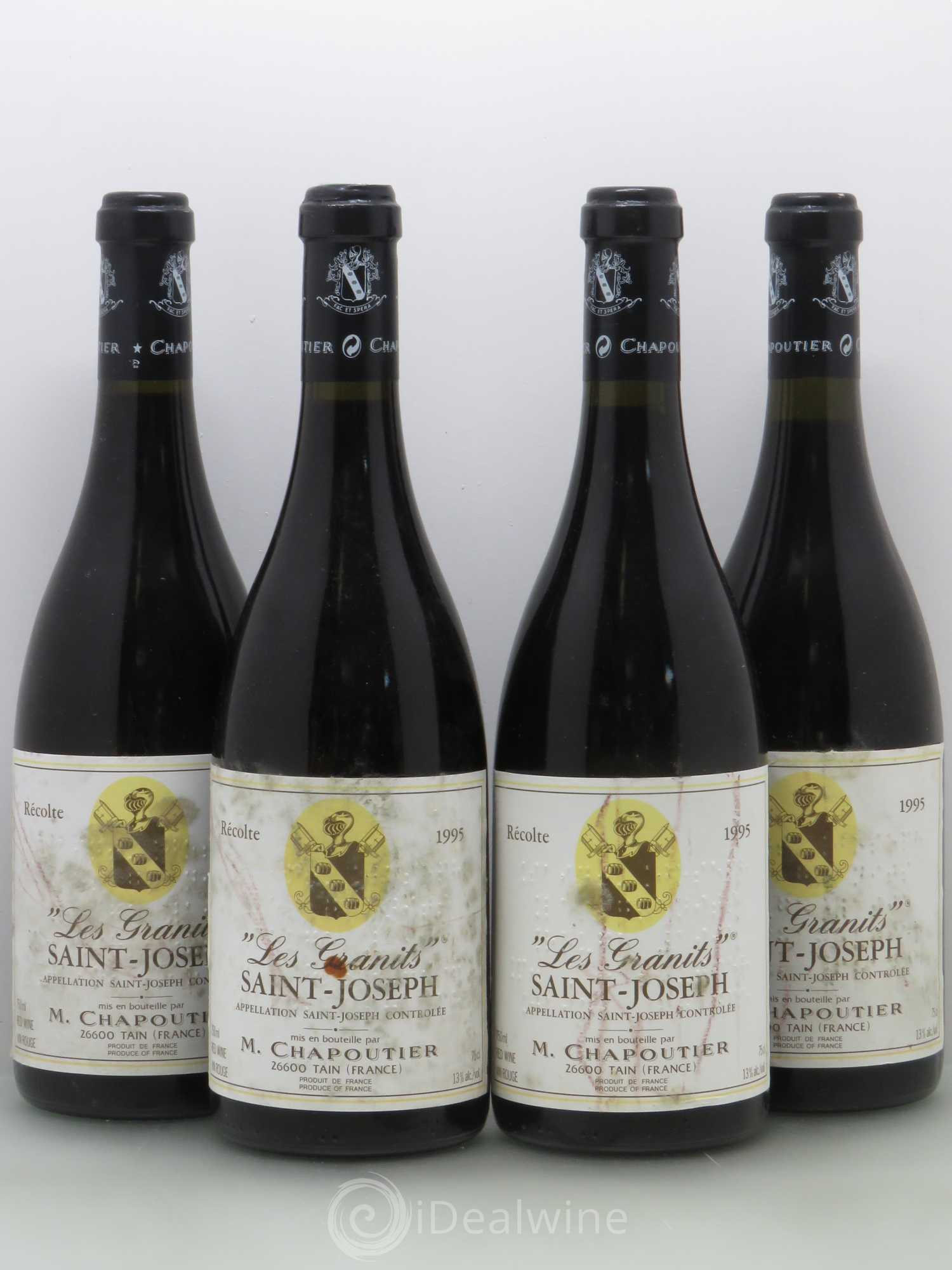 Saint-Joseph Les Granits Chapoutier 1995 - Lot de 4 bouteilles - 0