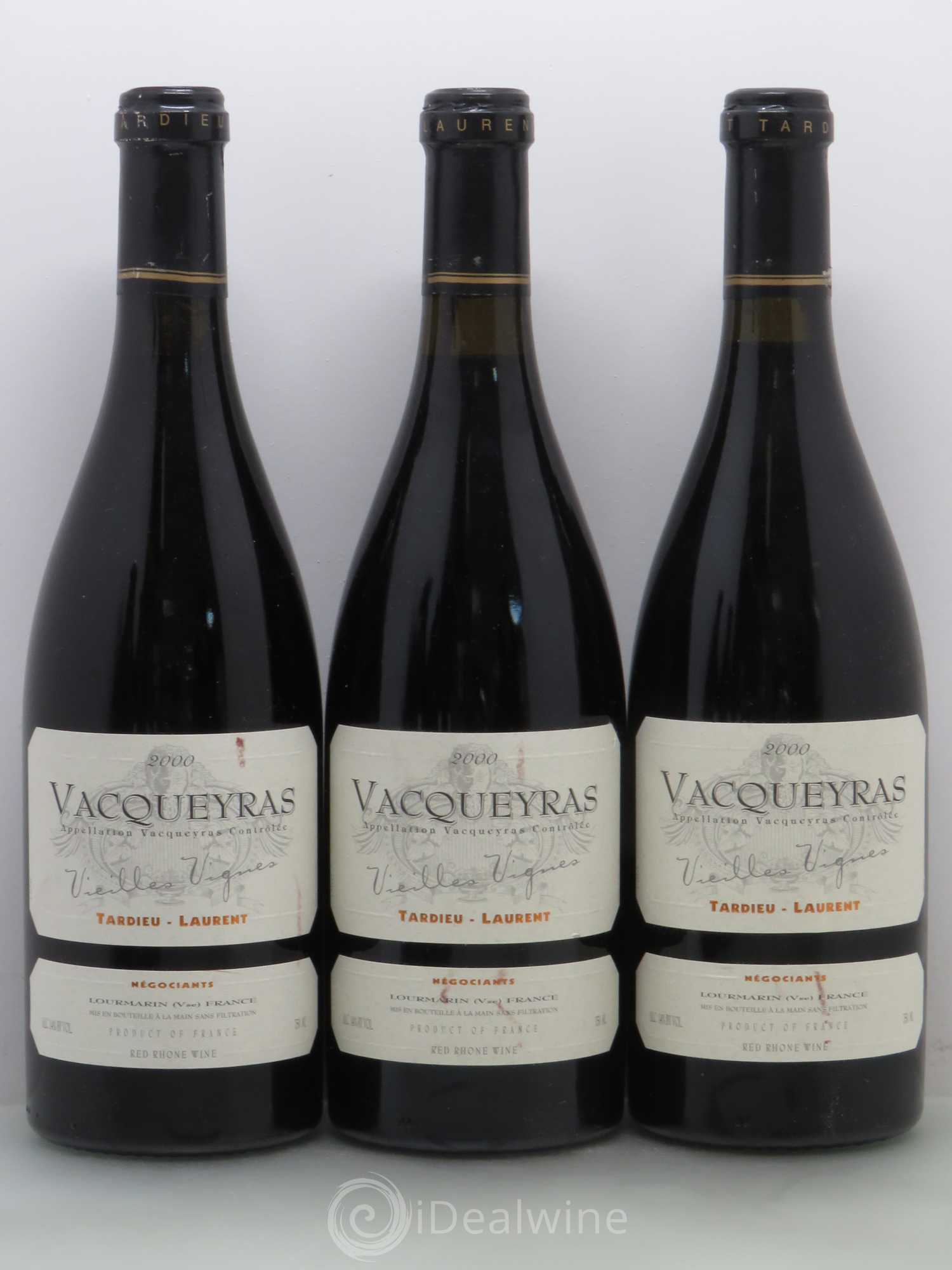 Vacqueyras Tardieu Laurent Vieilles Vignes 2000 - Posten von 6 Flaschen - 1
