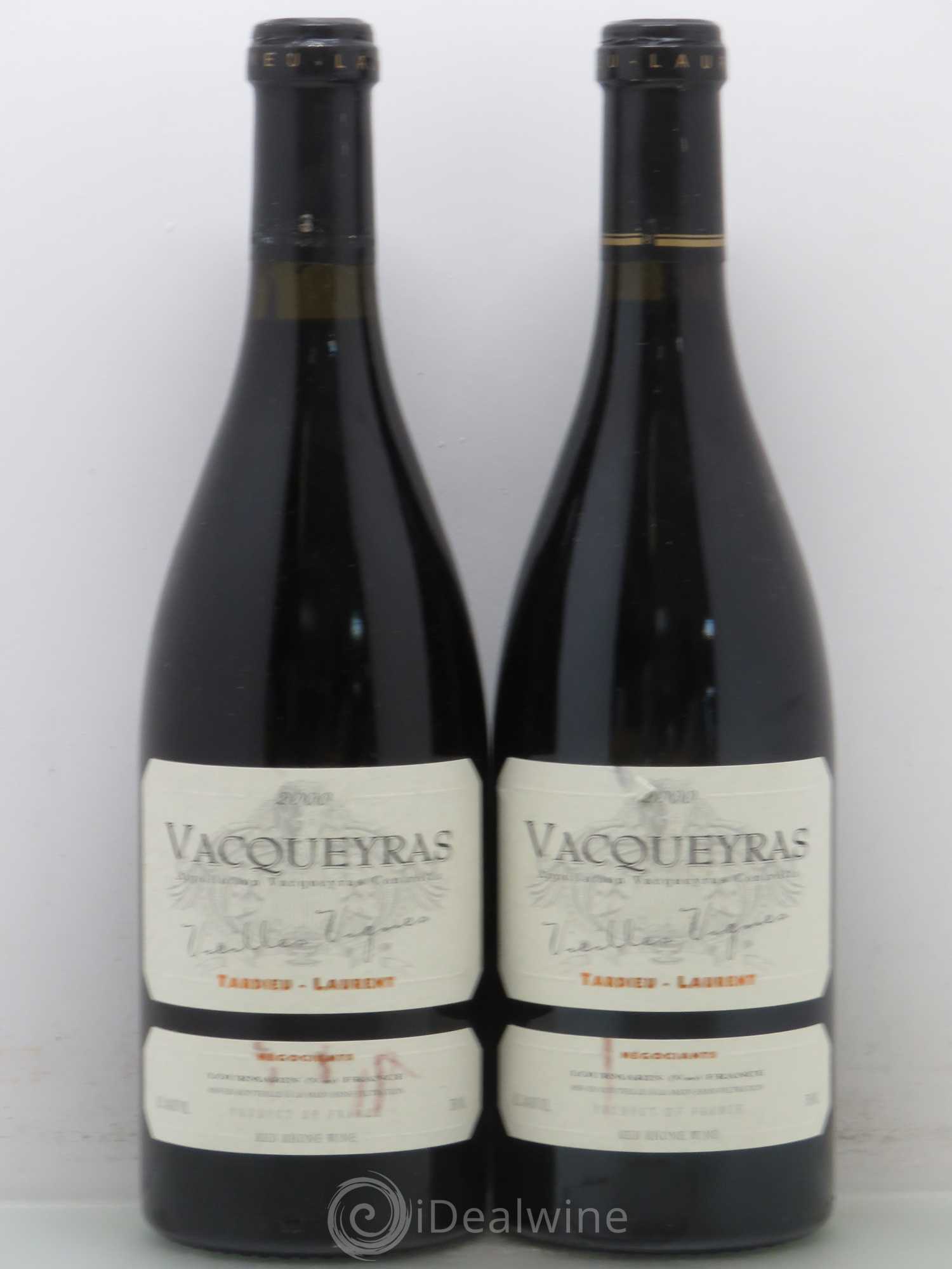 Vacqueyras Tardieu Laurent Vieilles Vignes 2000 - Posten von 2 Flaschen - 0