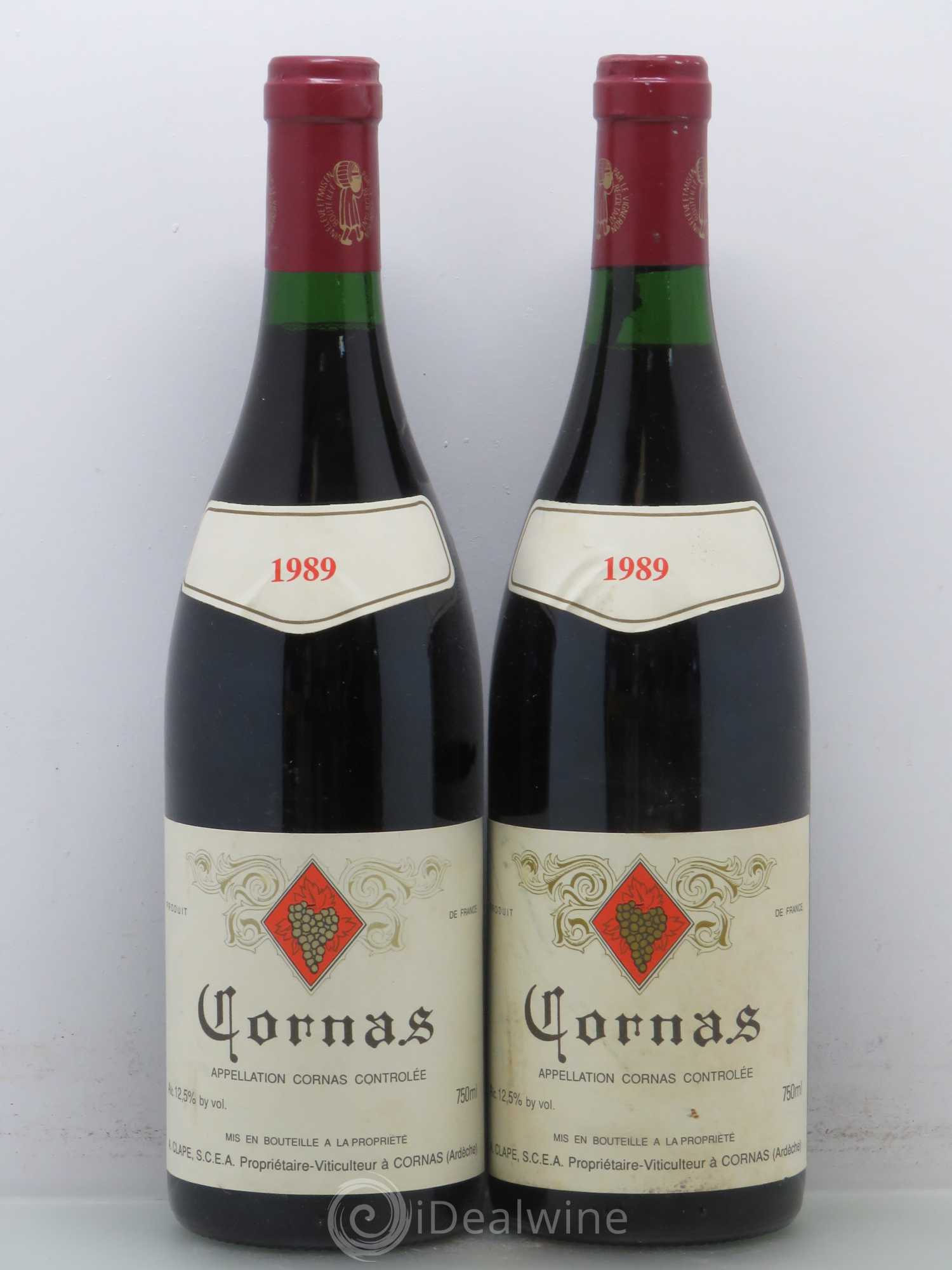 Cornas Auguste Clape 1989 - Lot de 2 bouteilles - 0