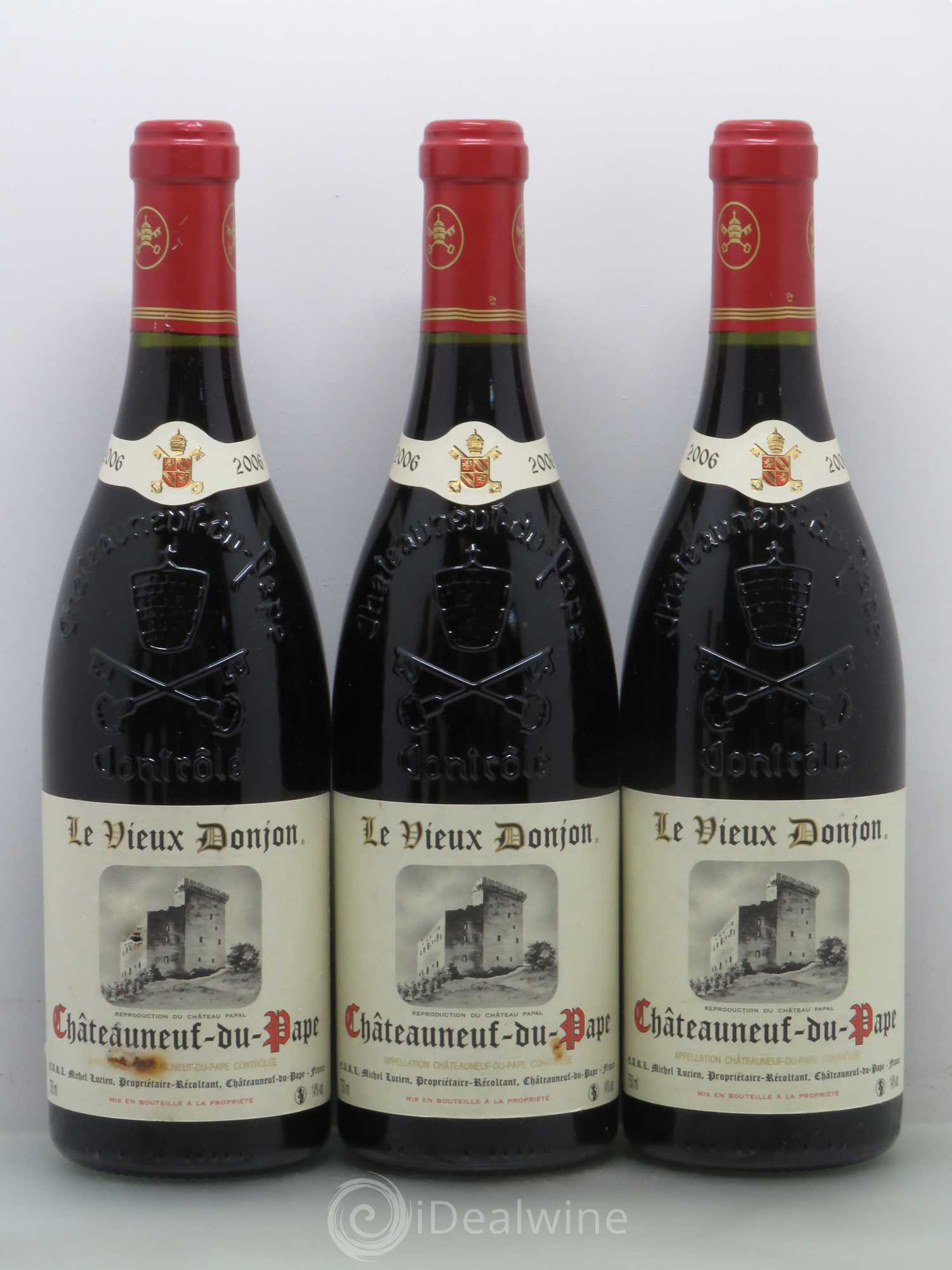 Châteauneuf-du-Pape Le Vieux Donjon Michel Lucien 2006 - Lot de 6 bouteilles - 1
