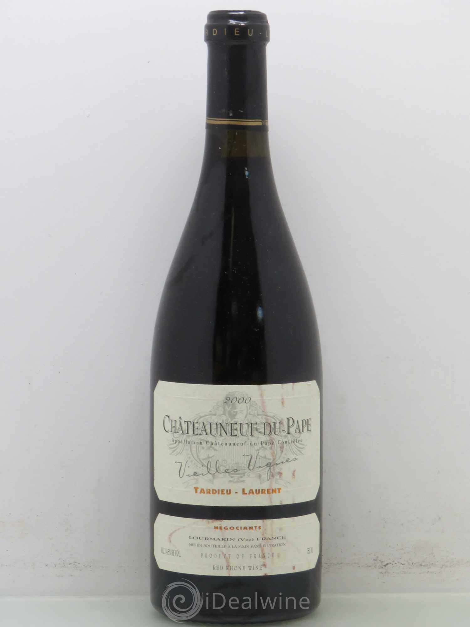 Châteauneuf-du-Pape Tardieu-Laurent Vieilles vignes Famille Tardieu 2000 - Lot de 1 bouteille - 0