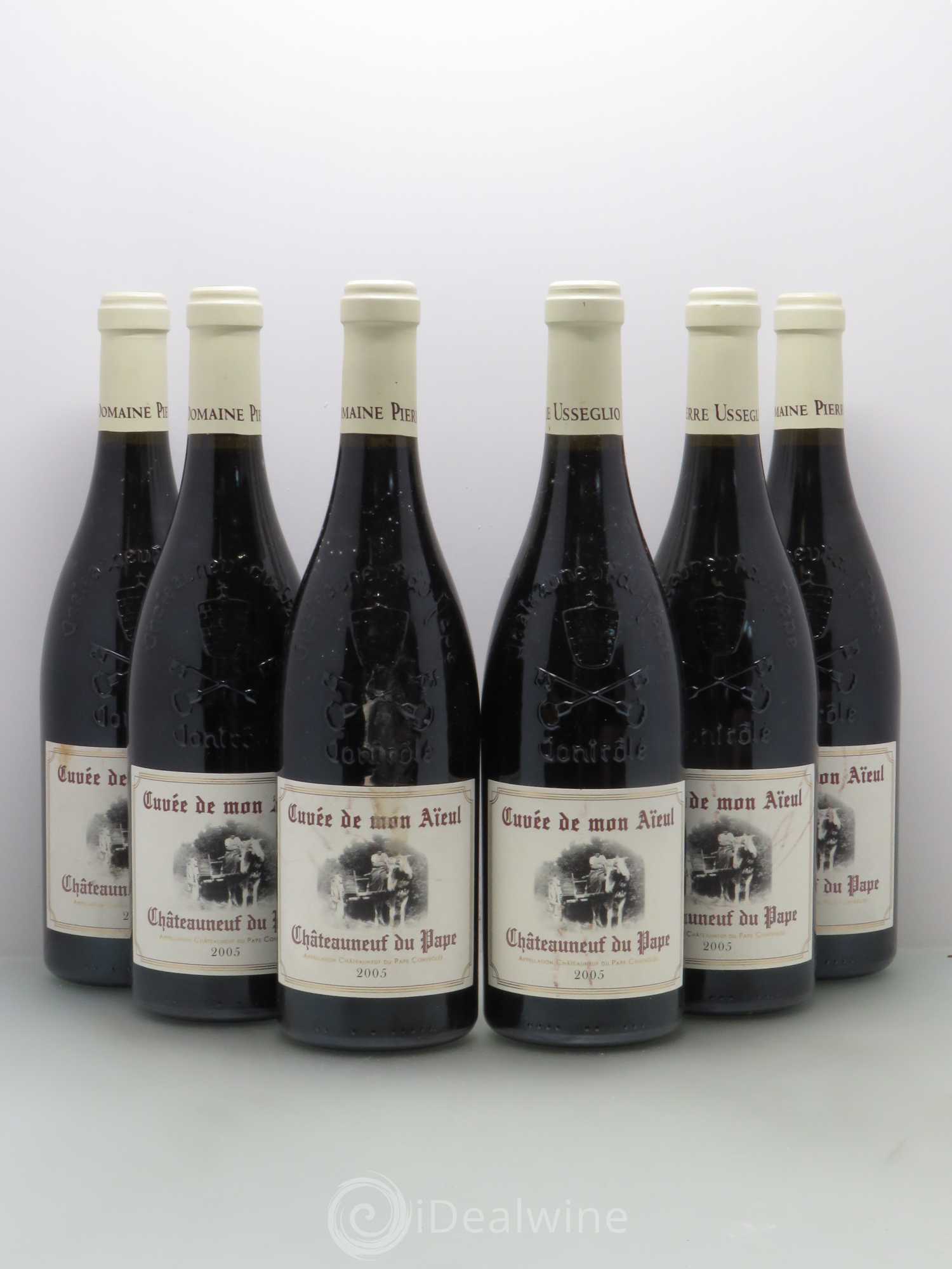 Châteauneuf-du-Pape Cuvée de mon Aïeul Pierre Usseglio & Fils 2005 - Lot de 6 bouteilles - 0