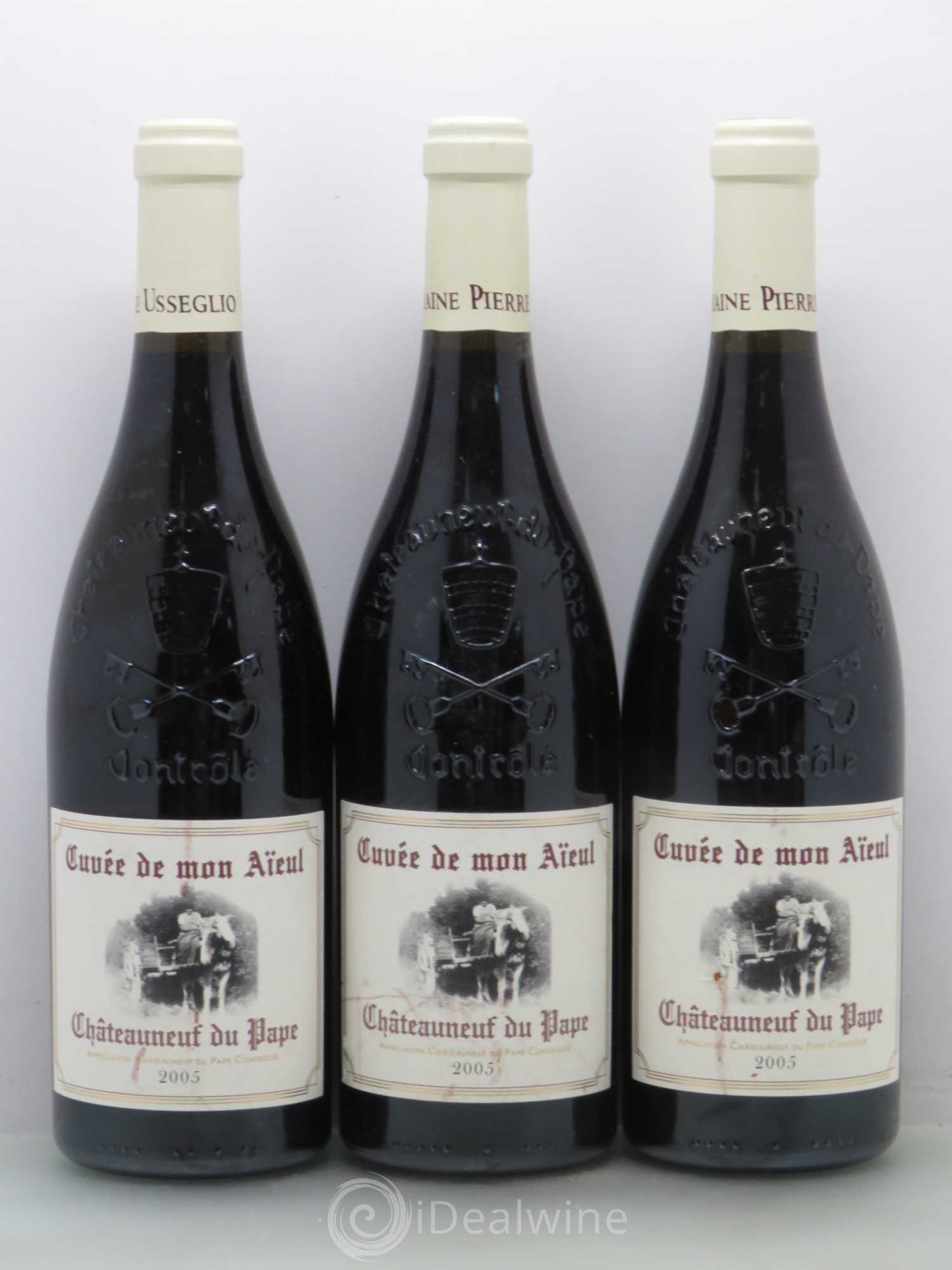 Châteauneuf-du-Pape Cuvée de mon Aïeul Pierre Usseglio & Fils 2005 - Lot de 3 bouteilles - 0