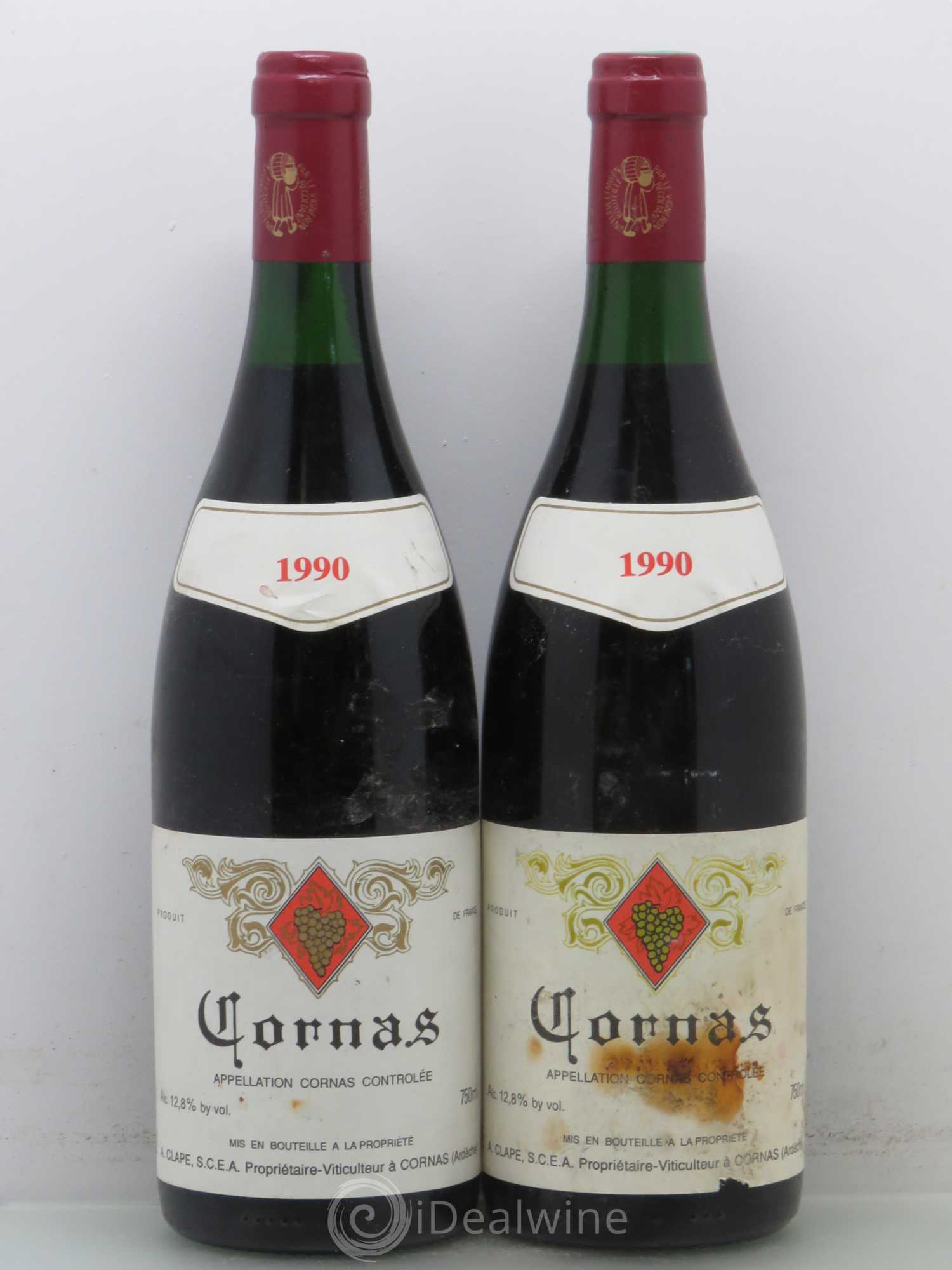 Cornas Auguste Clape 1990 - Lot de 2 bouteilles - 0